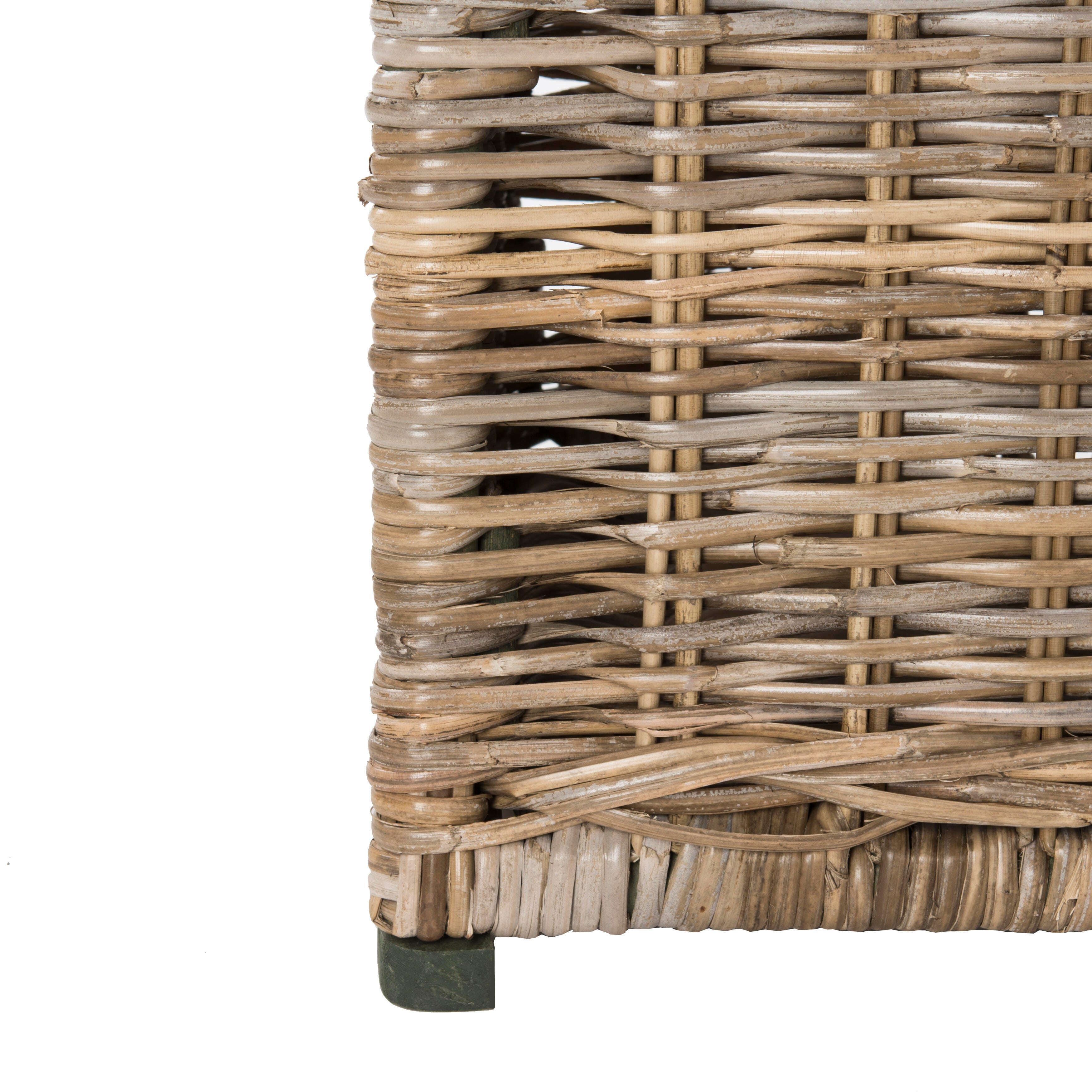 happimess Elijah 30" Wicker Storage Trunk, Brown, large