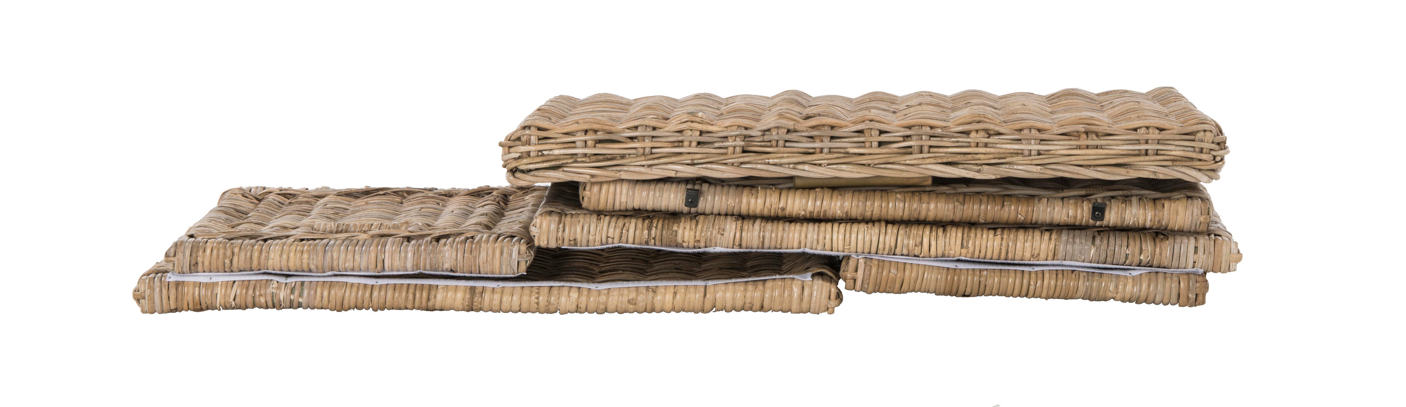 happimess Elijah 30" Wicker Storage Trunk, Brown, large