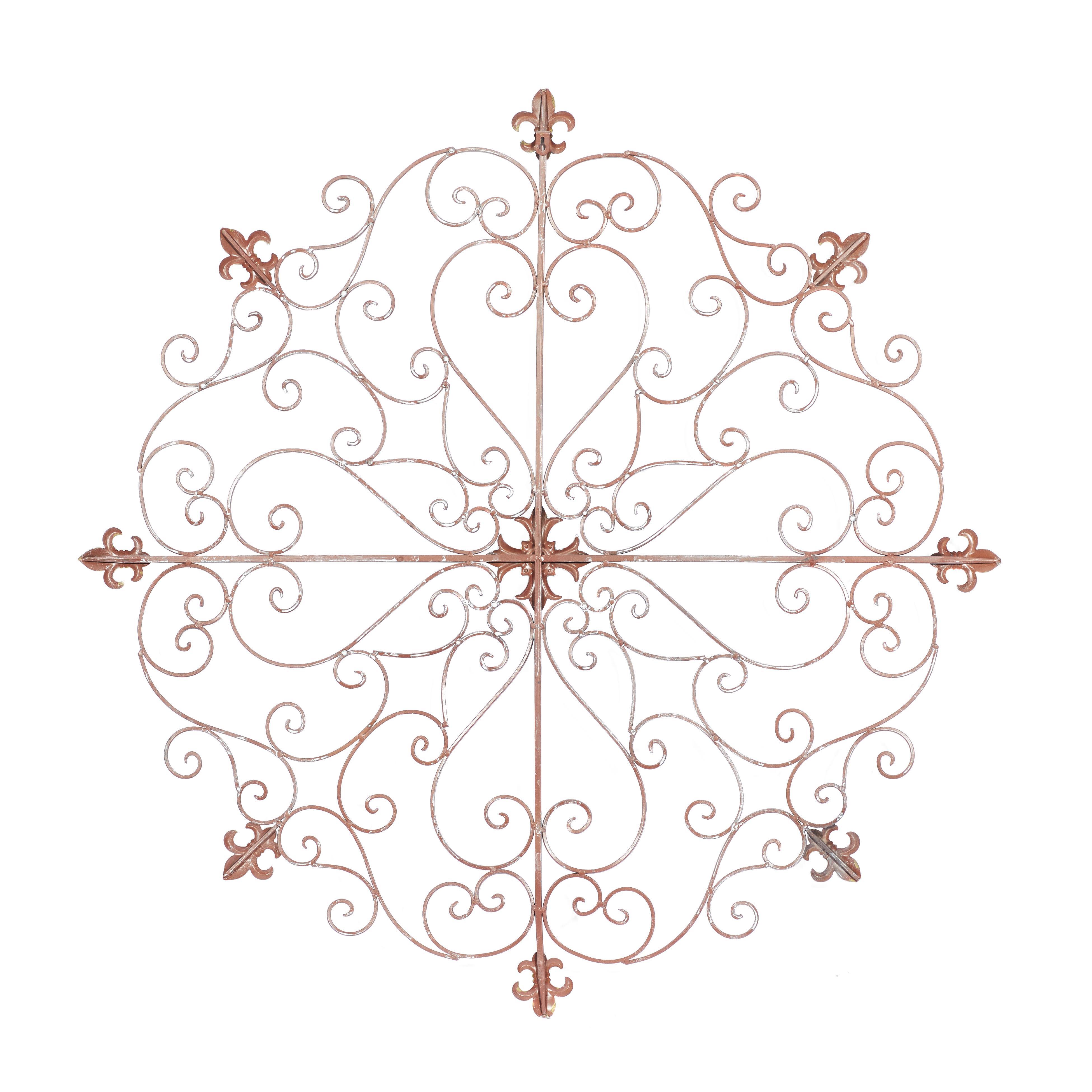 Bayberry Lane Fleur De Lis Medallion Wall Decor, , large