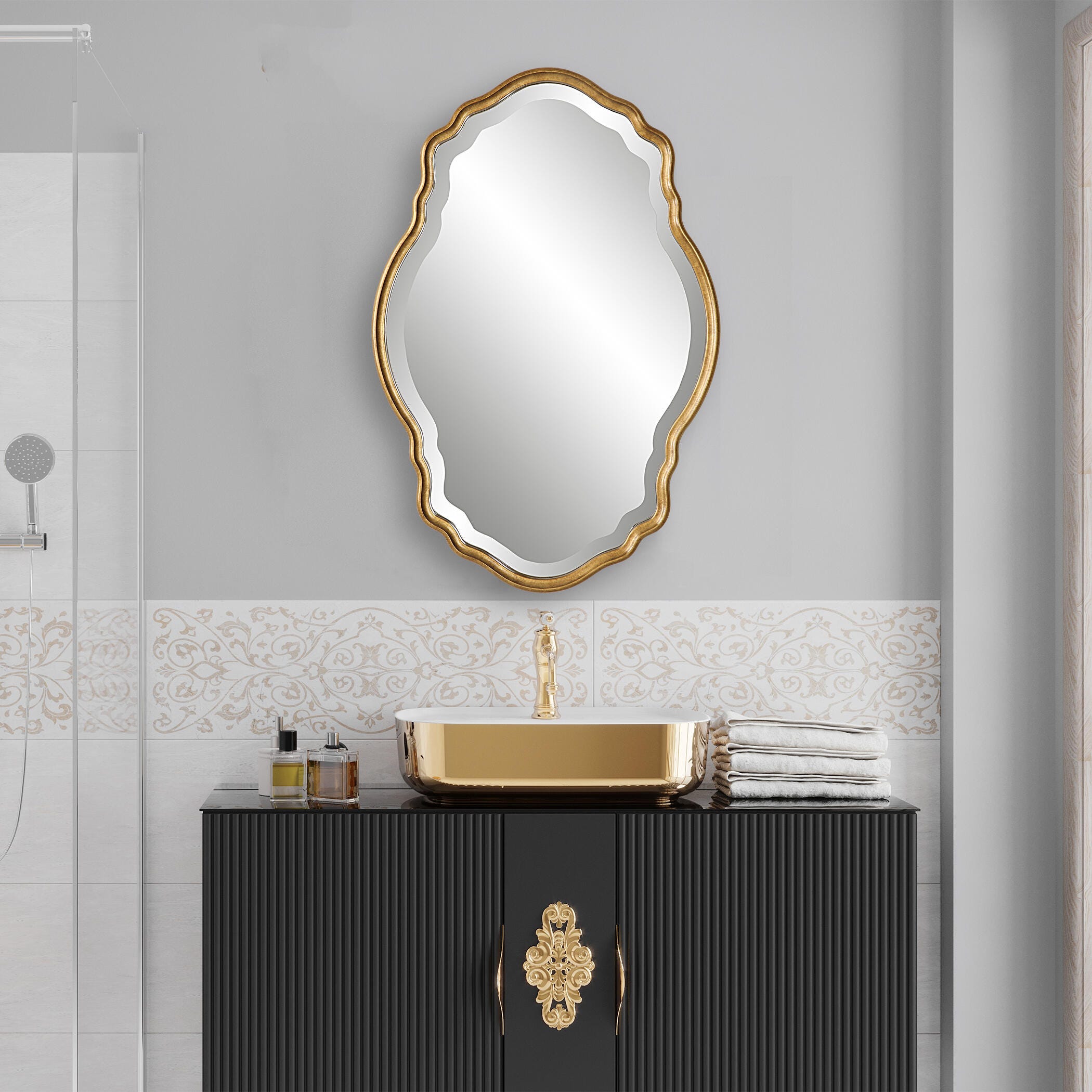Salt & Light Amber Mirror, , large