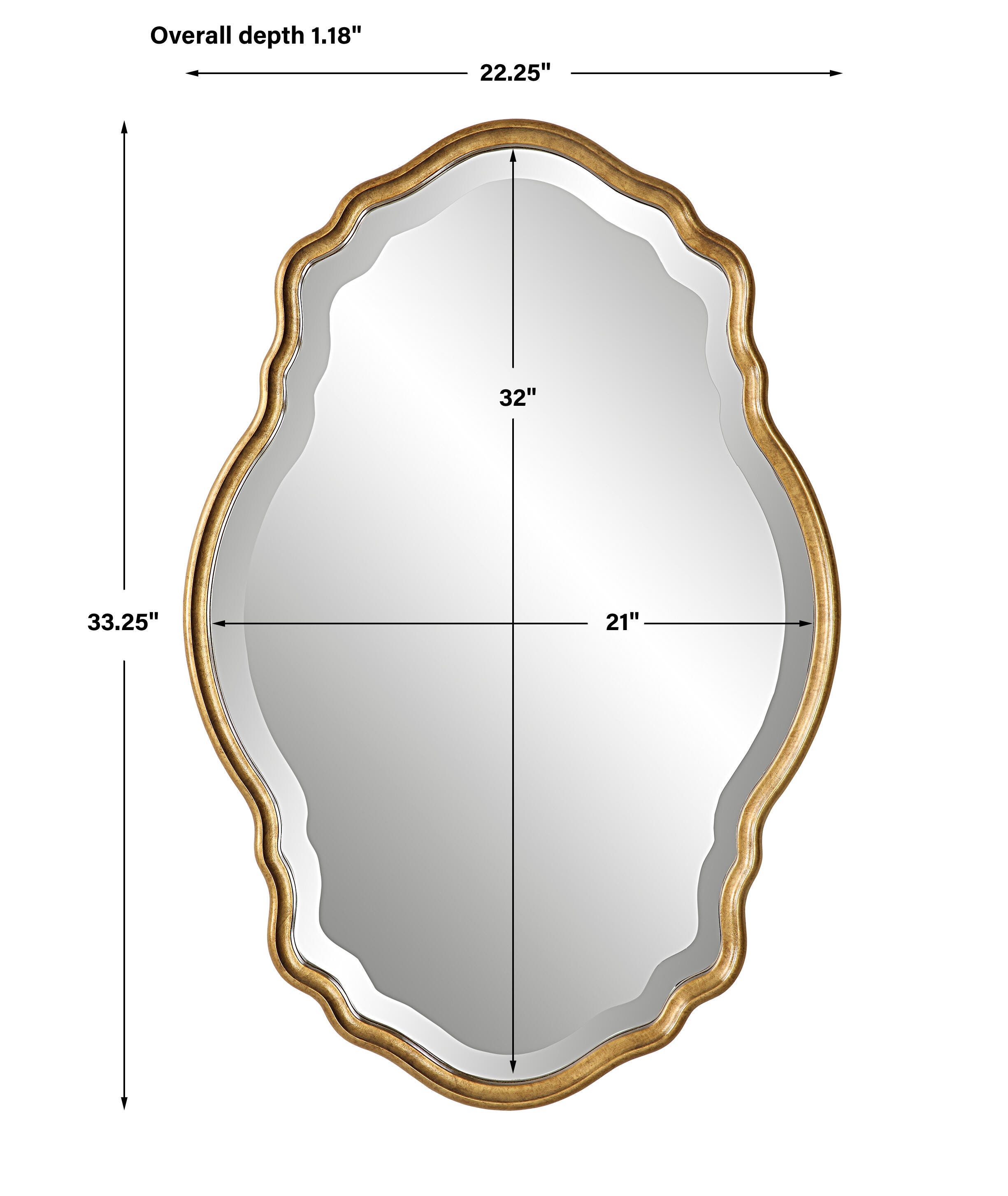 Salt & Light Amber Mirror, , large