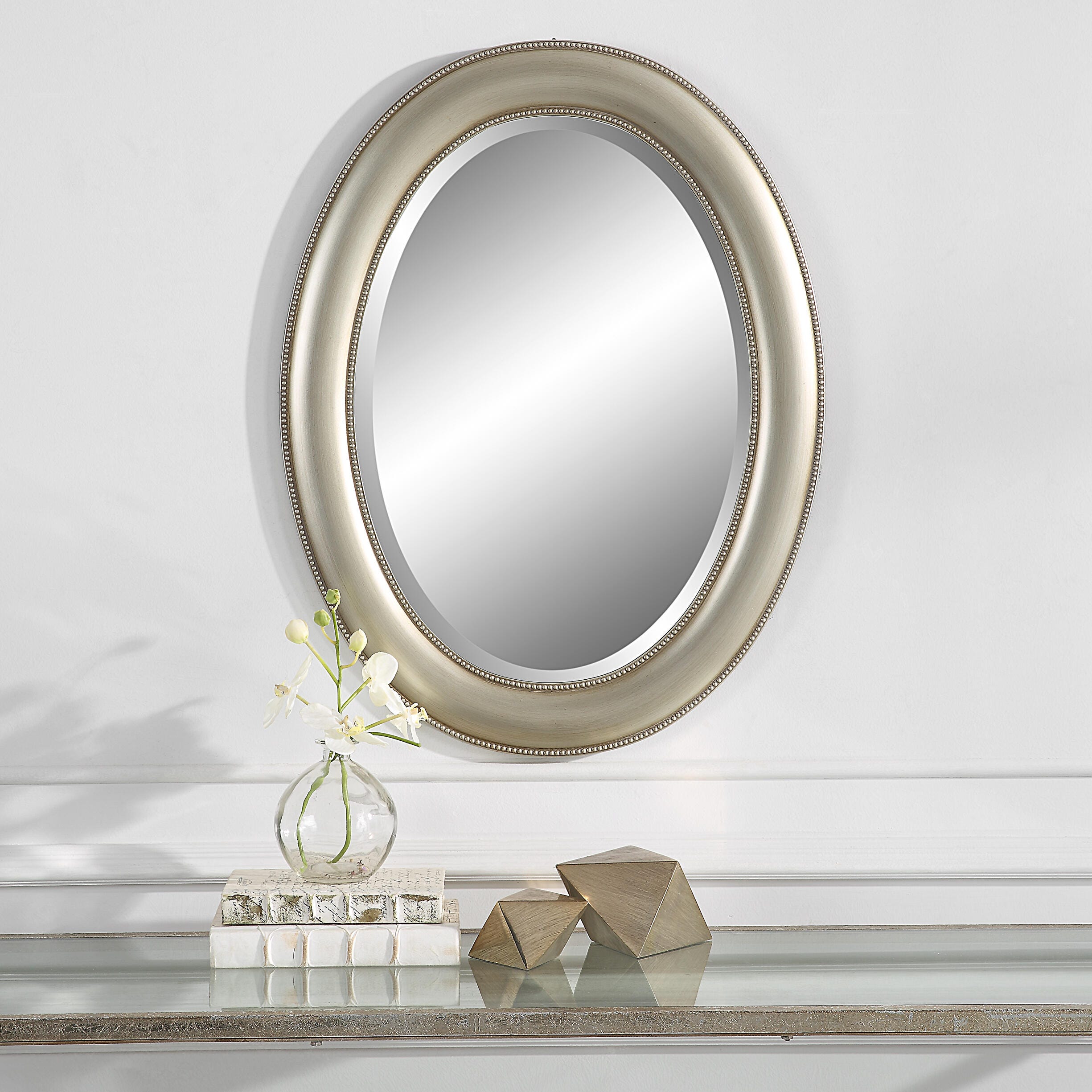 Salt & Light Beaded Mirror, , large