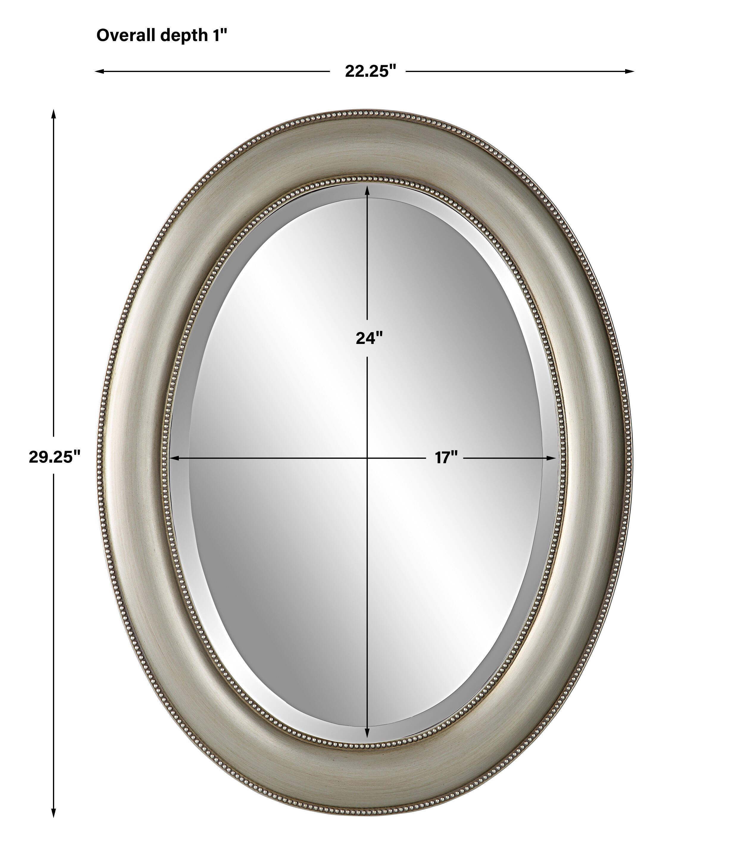 Salt & Light Beaded Mirror, , large