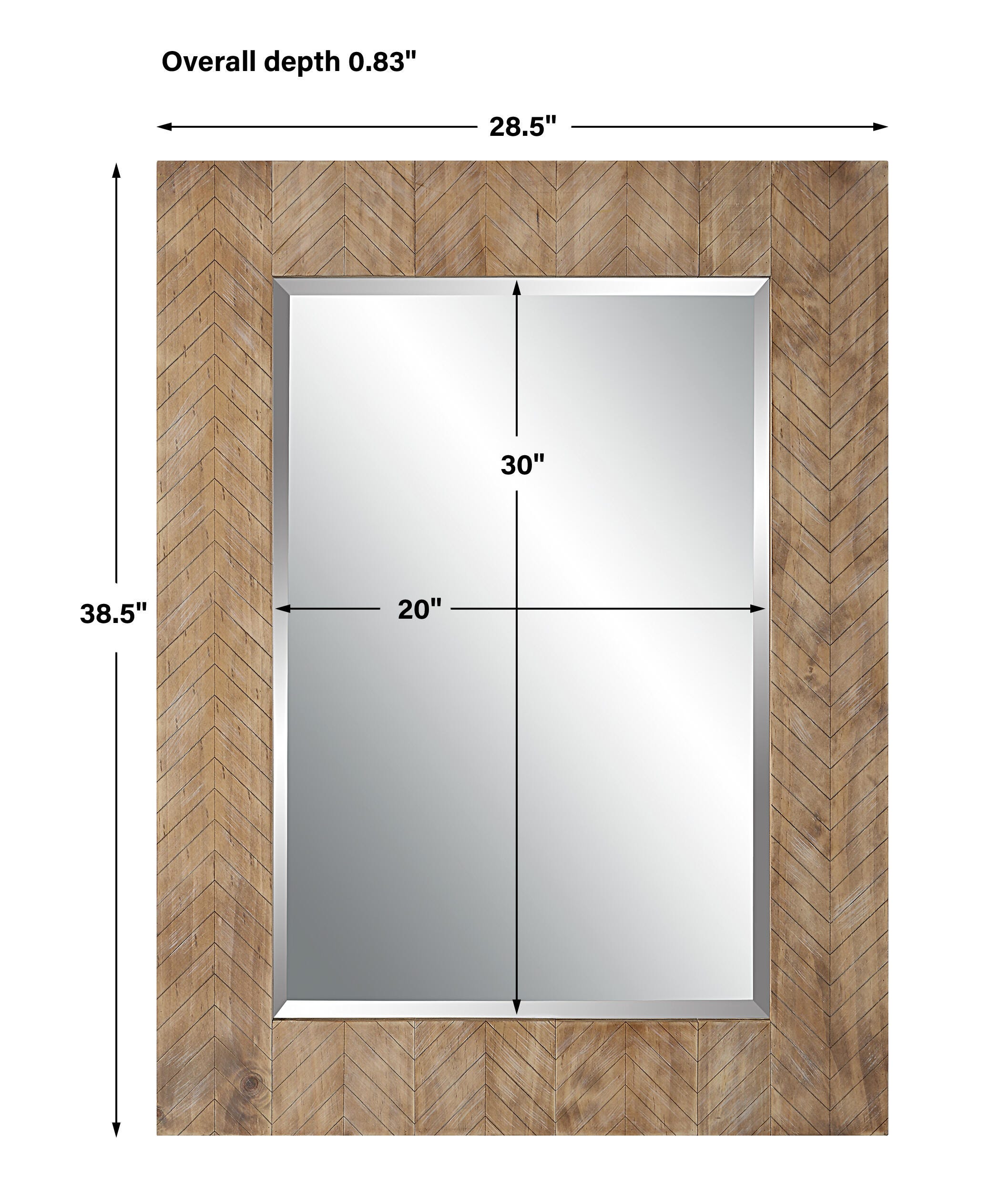 Salt & Light Natural Mirror, , large