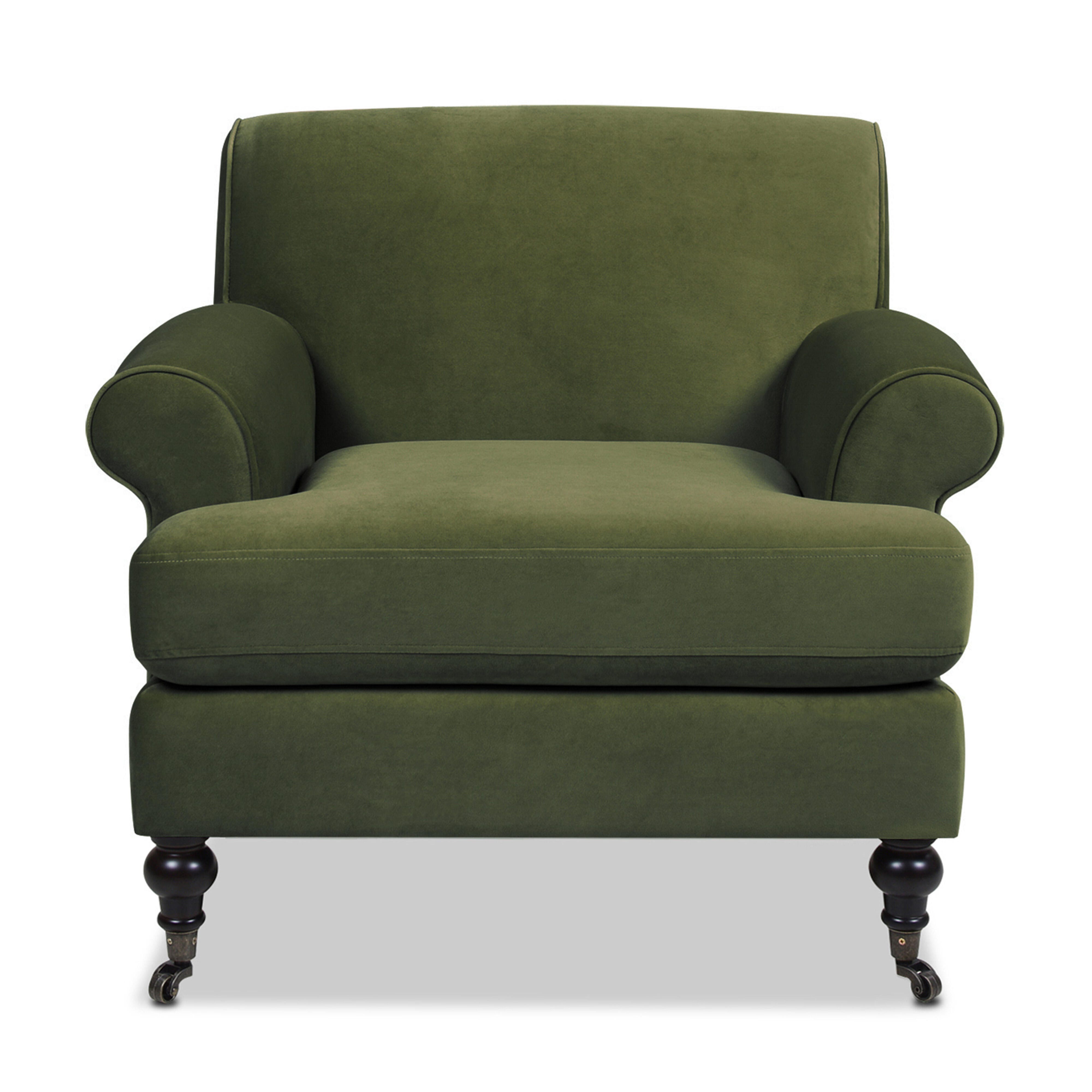 Jennifer Taylor Home Alana Alana Lawson Accent Arm Chair, Olive Green, large