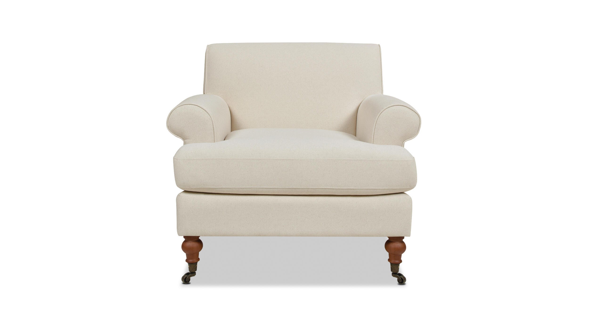 Jennifer Taylor home Alana Lawson Accent Arm Chair, Light Beige, large