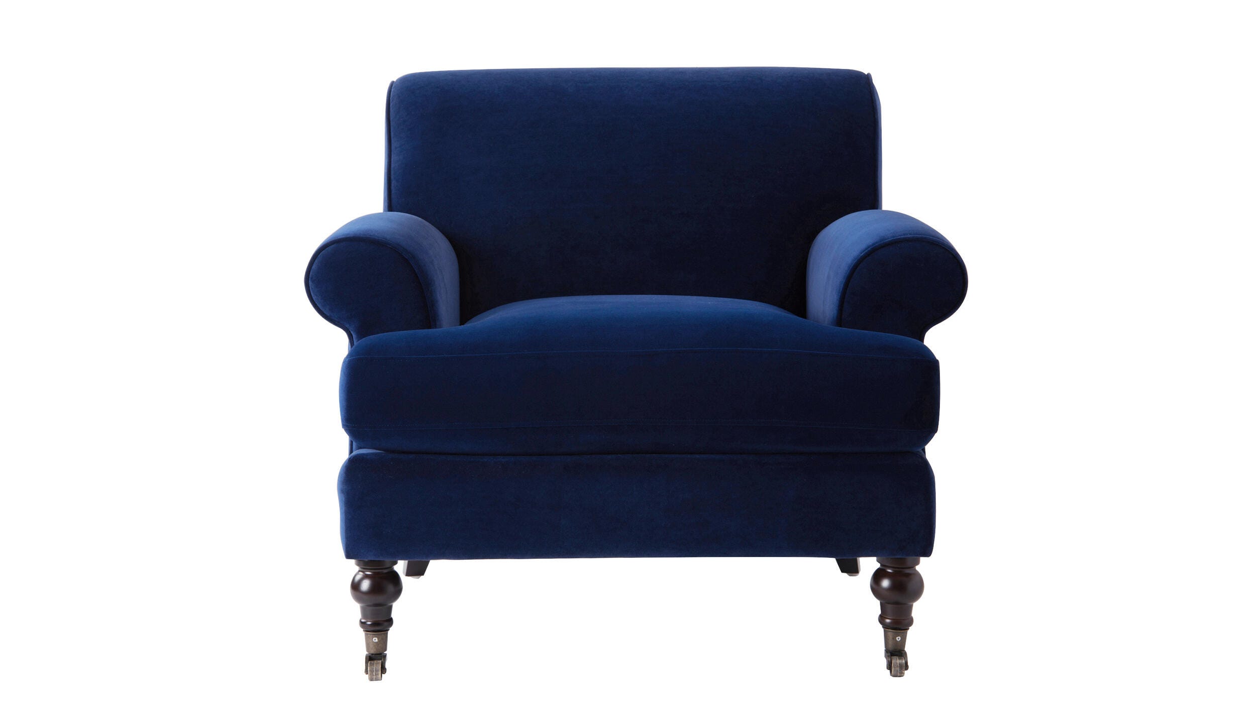 Jennifer Taylor home Alana Lawson Accent Arm Chair, Navy Blue, large