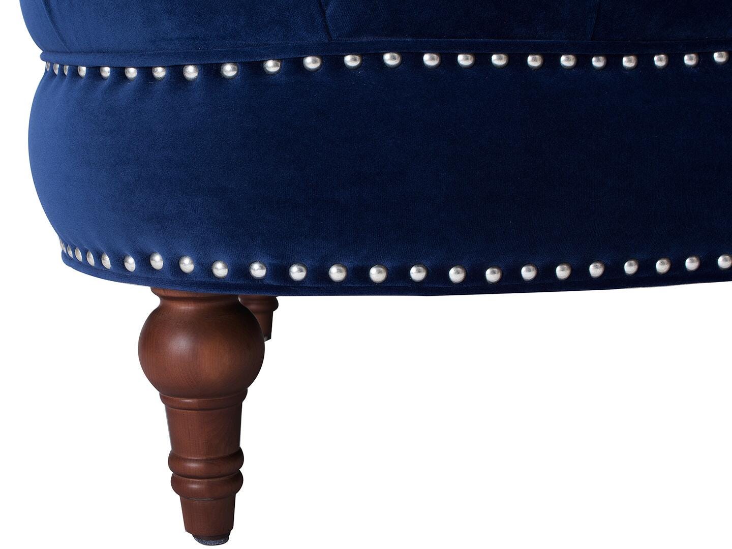 Jennifer Taylor Home La Rosa Tufted Accent Chair, Navy Blue, large