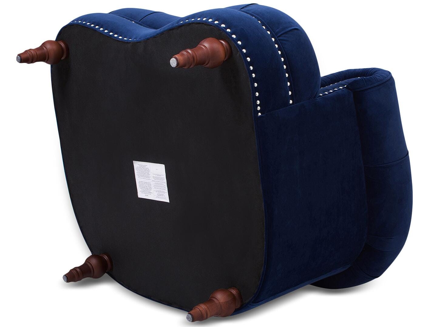 Jennifer Taylor Home La Rosa Tufted Accent Chair, Navy Blue, large