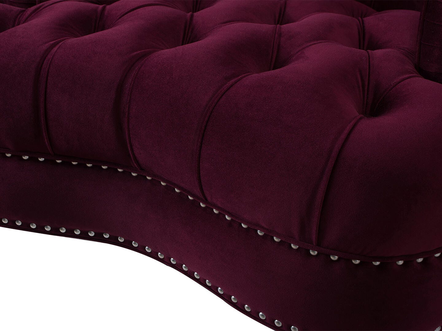 Jennifer Taylor Home La Rosa Tufted Accent Chair, Burgundy, large