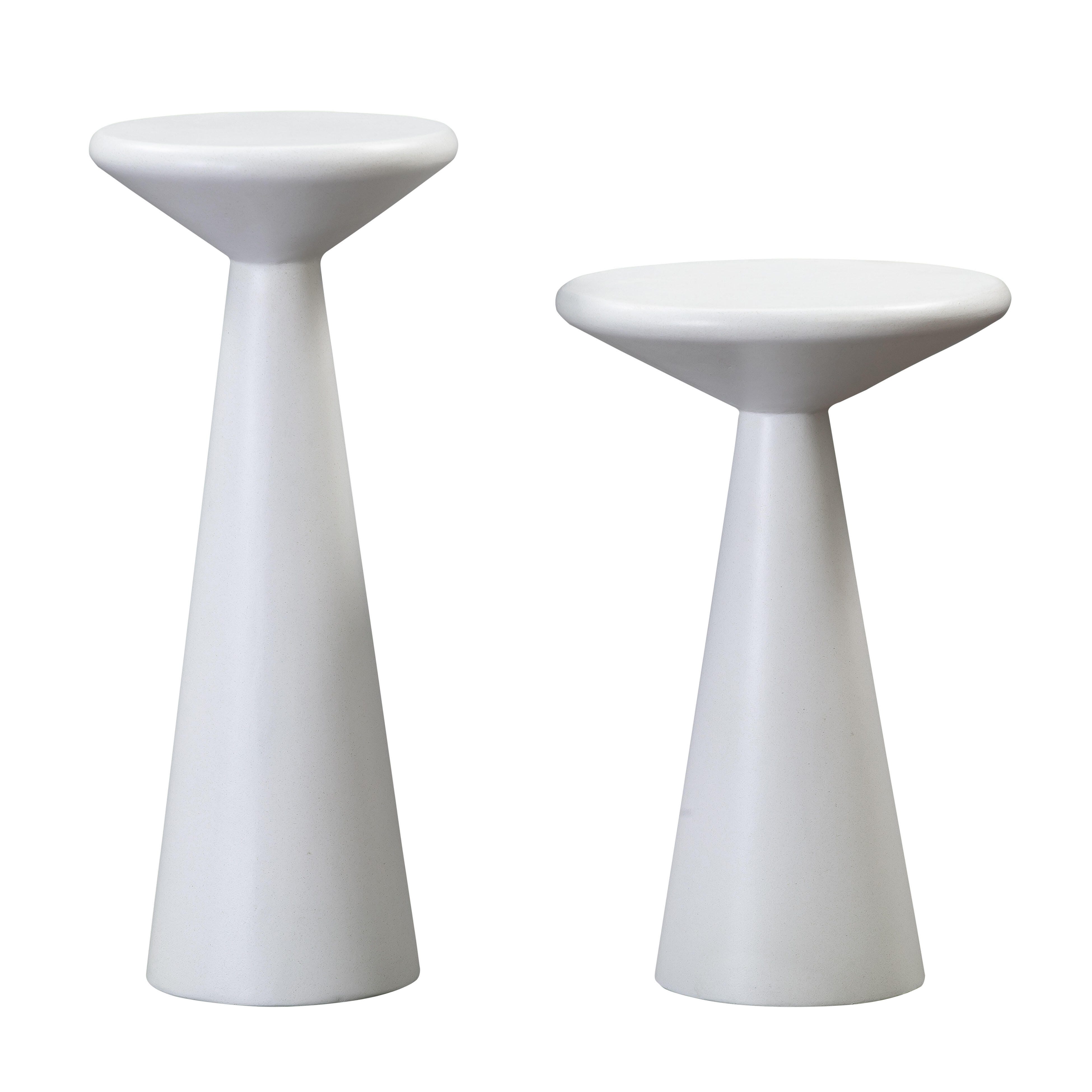 TOV Furniture Gianna Concrete Accent Tables - Set of 2, , large