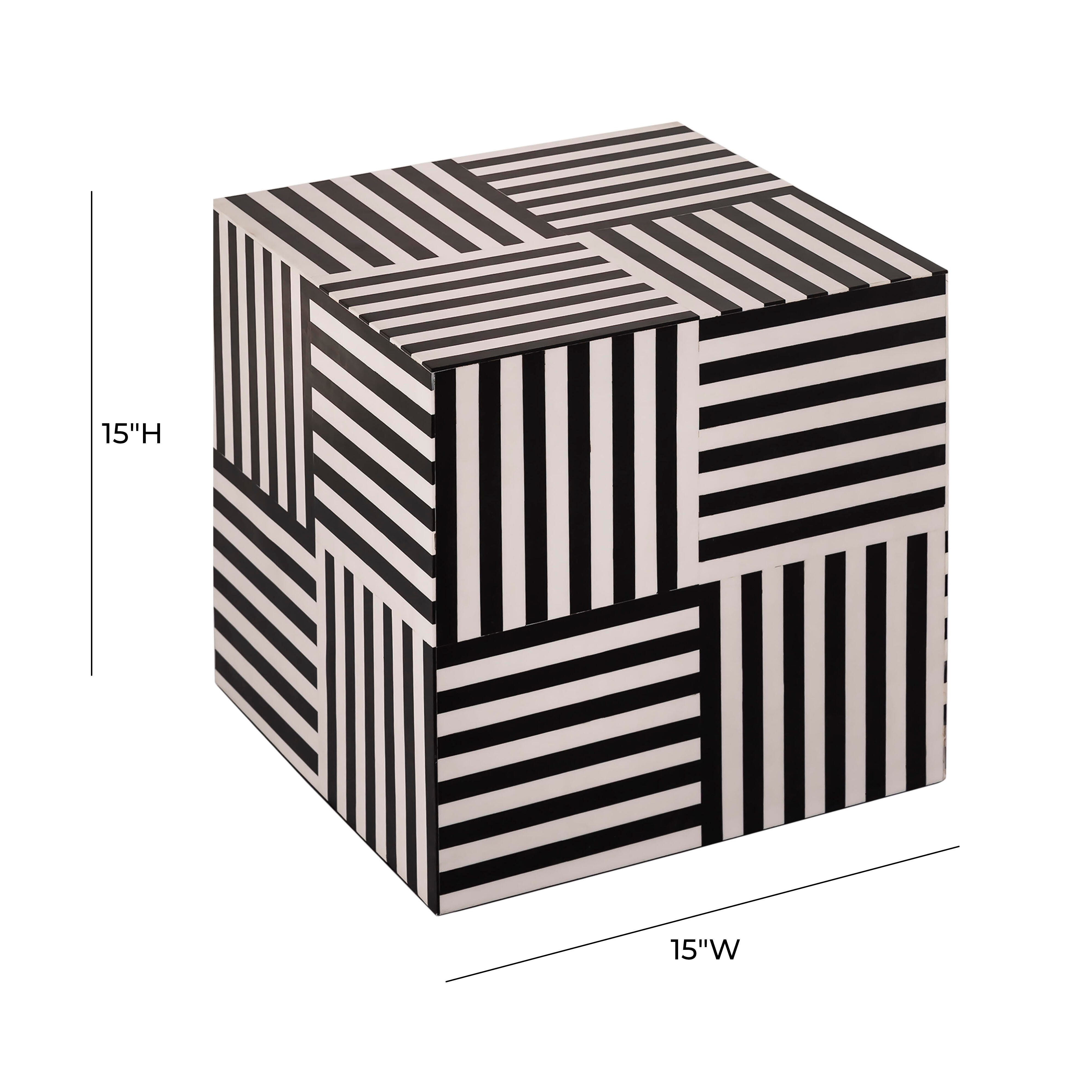 TOV Furniture Cube Side Table, , large