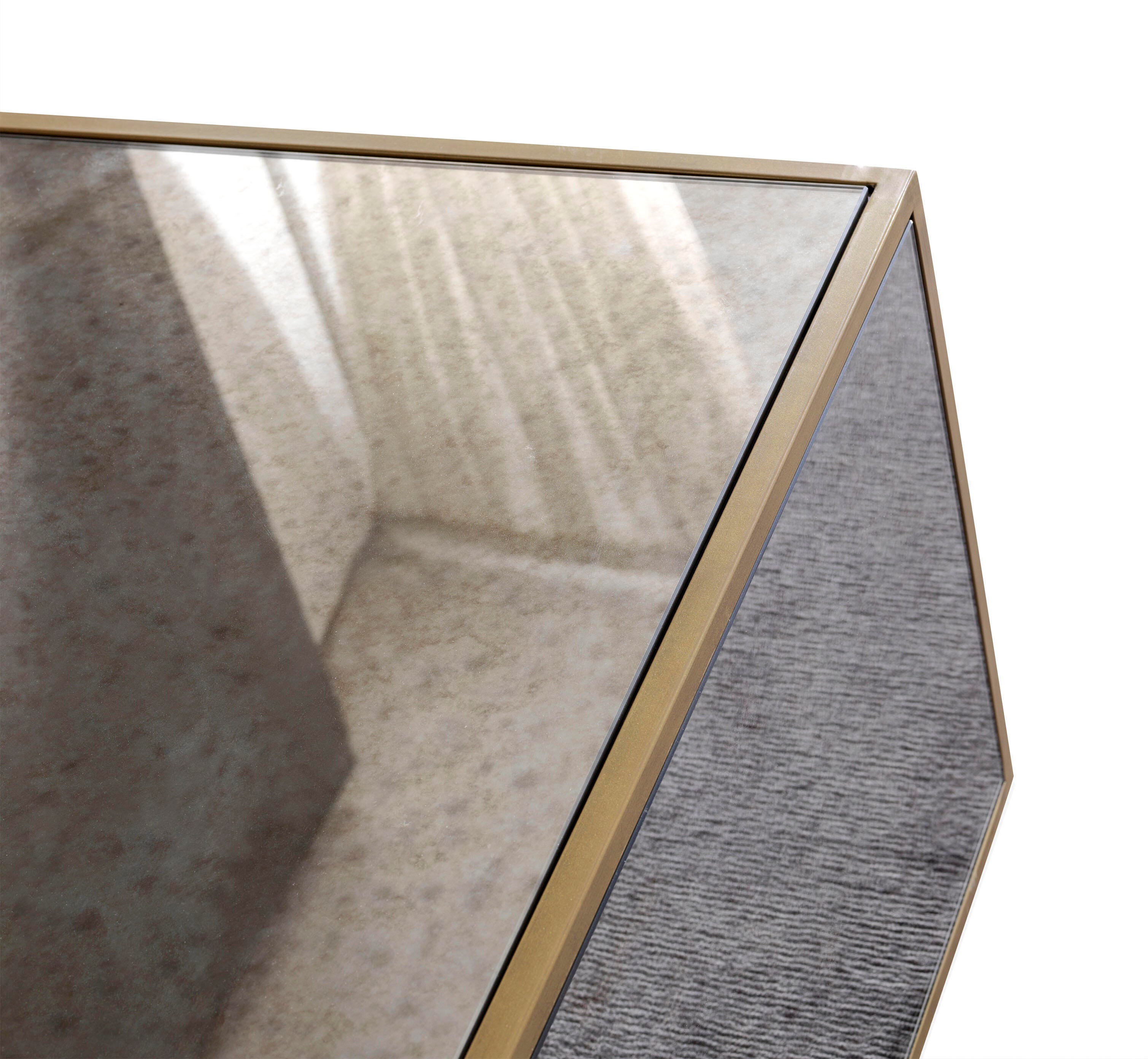 TOV Furniture Lana Mirrored Coffee Table, , large