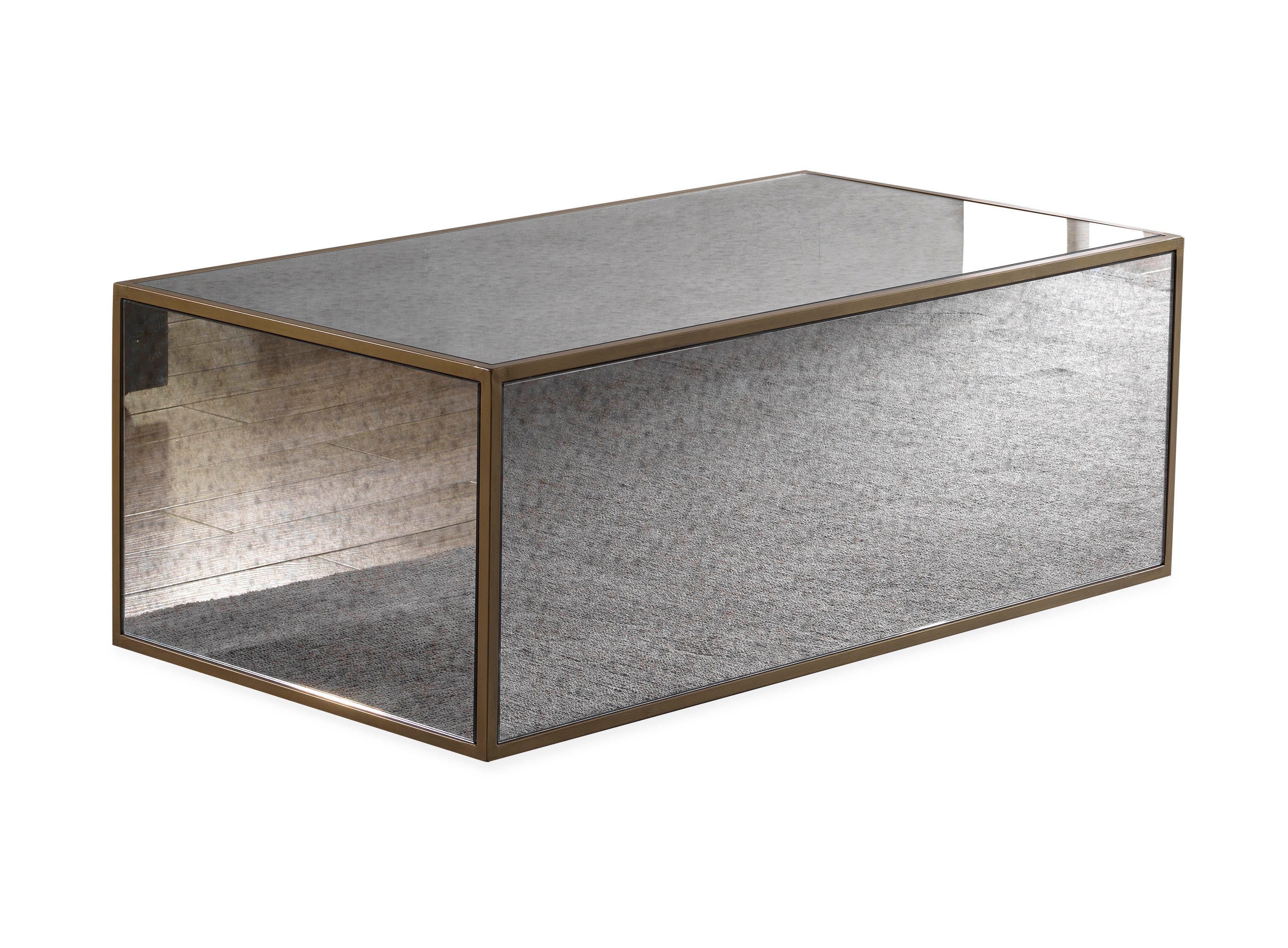 TOV Furniture Lana Mirrored Coffee Table, , large