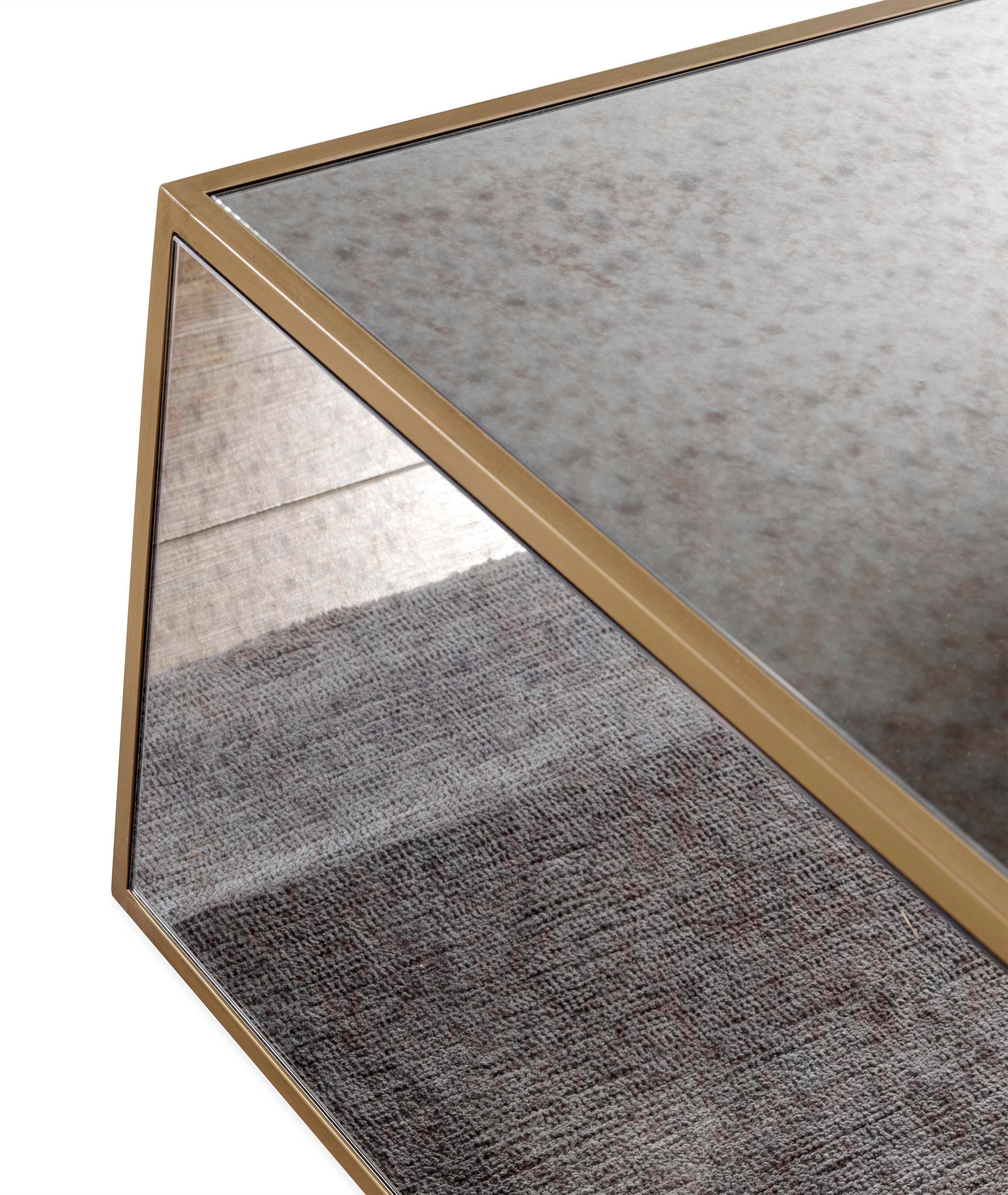 TOV Furniture Lana Mirrored Coffee Table, , large