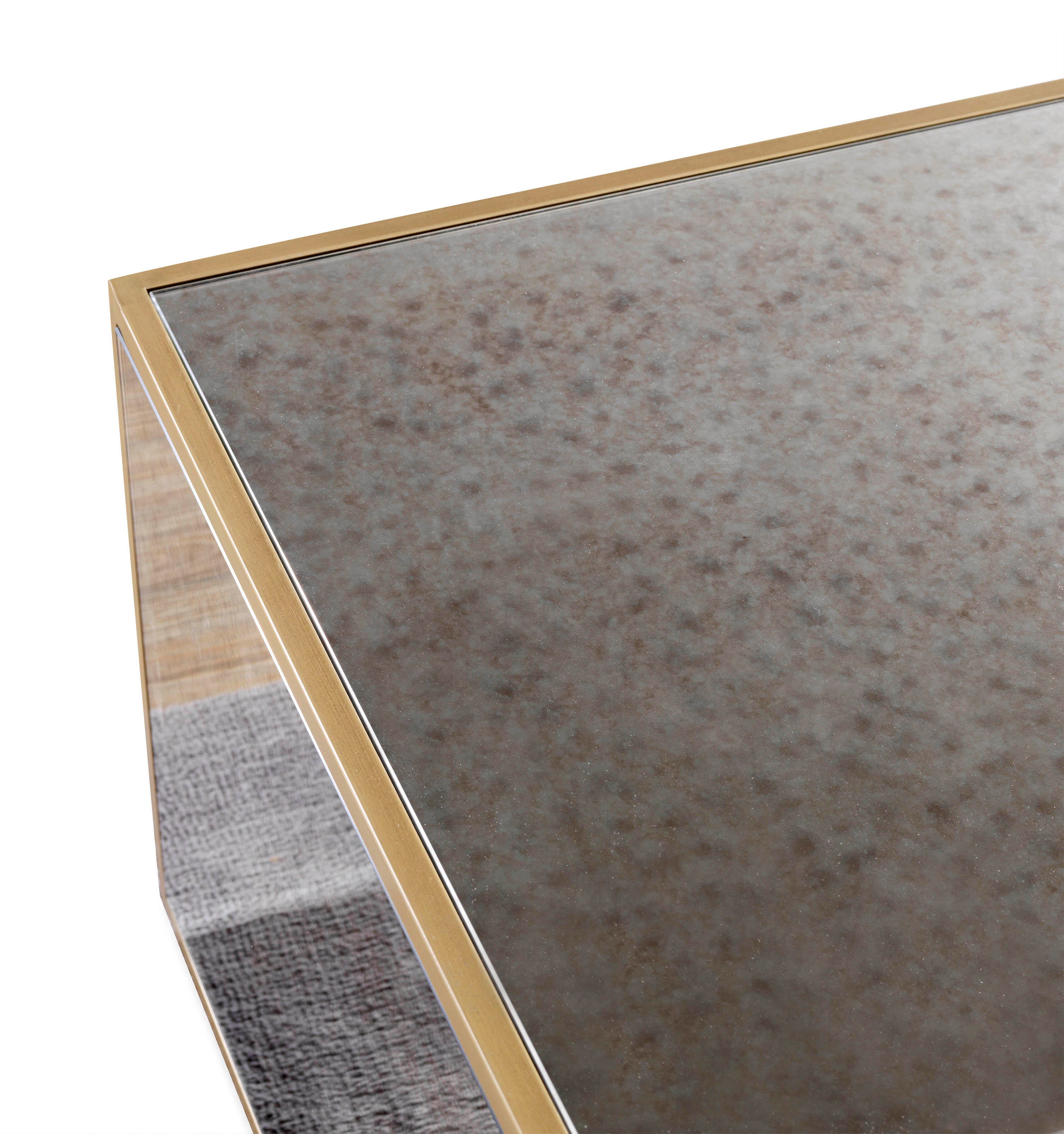 TOV Furniture Lana Mirrored Coffee Table, , large