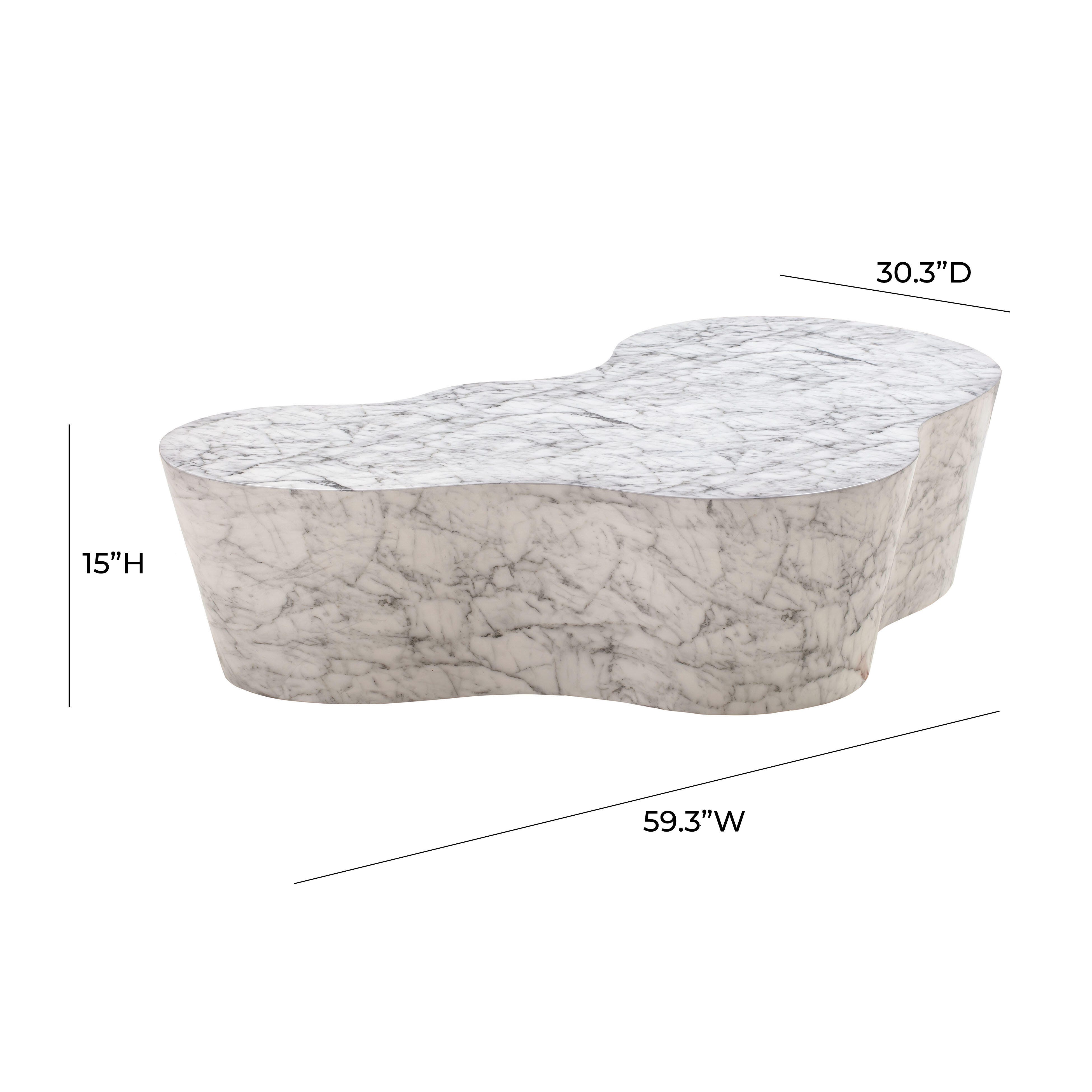 TOV Furniture Slab Marble Coffee Table, , large