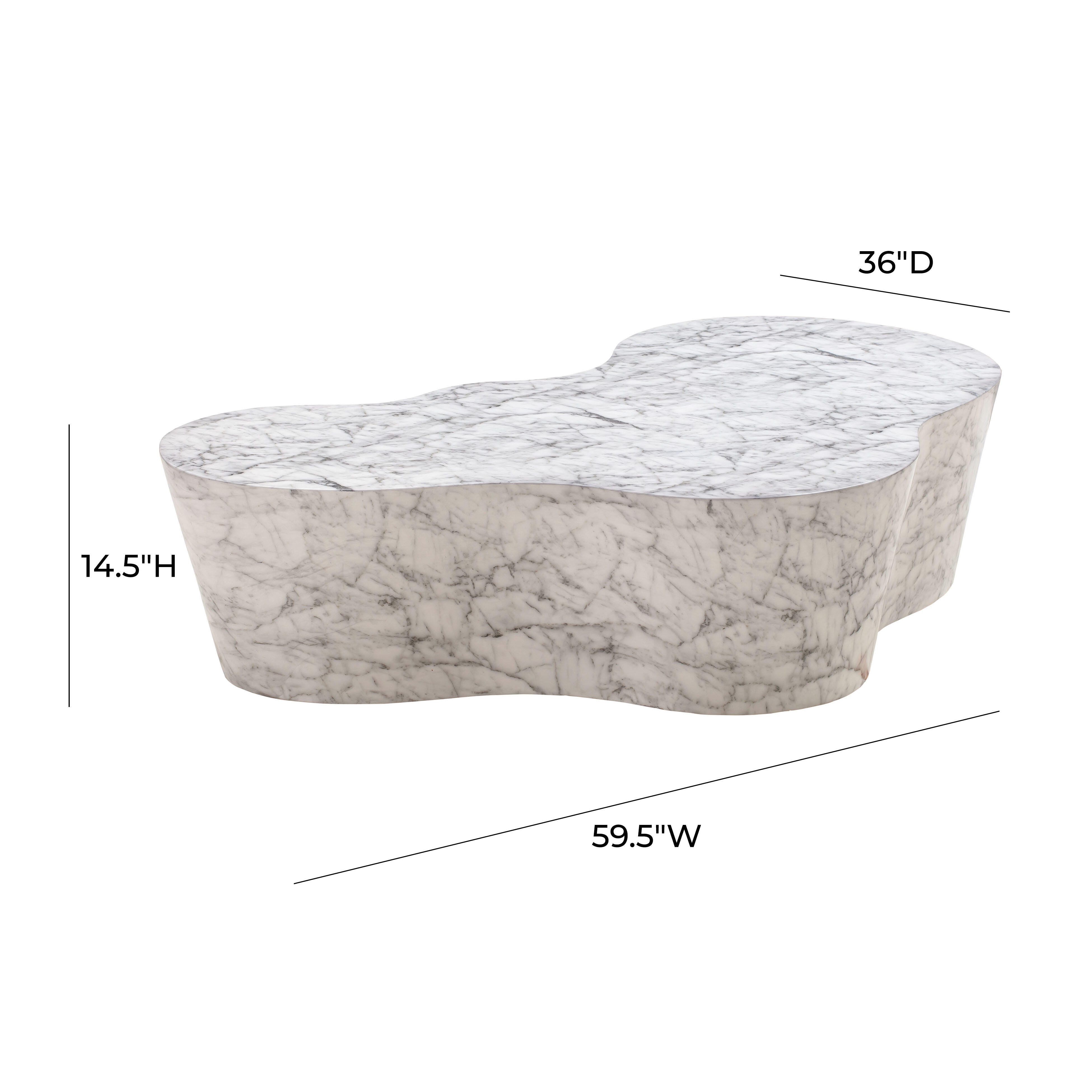 TOV Furniture Slab Marble Coffee Table, , large