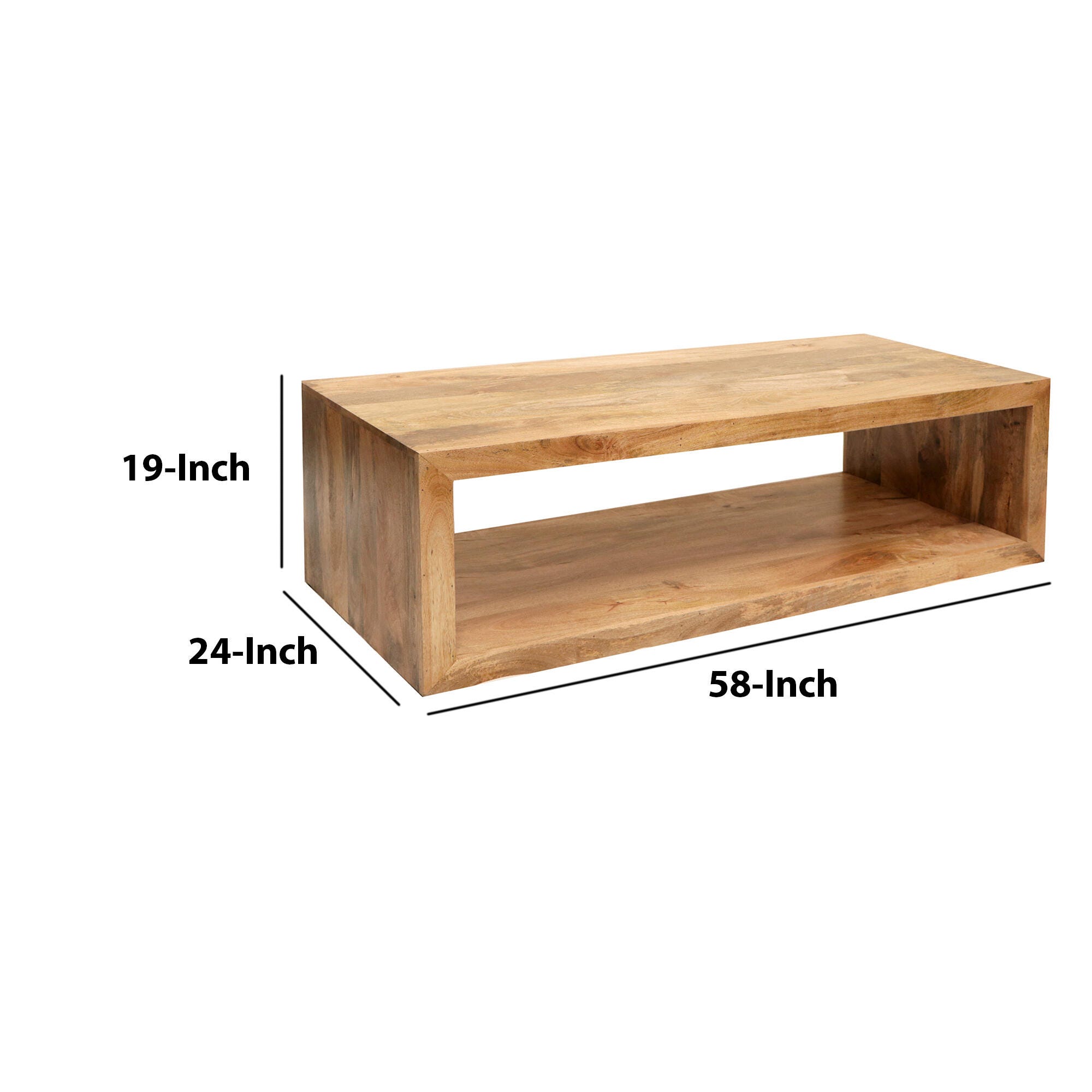 Benzara Keli Coffee Table, , large