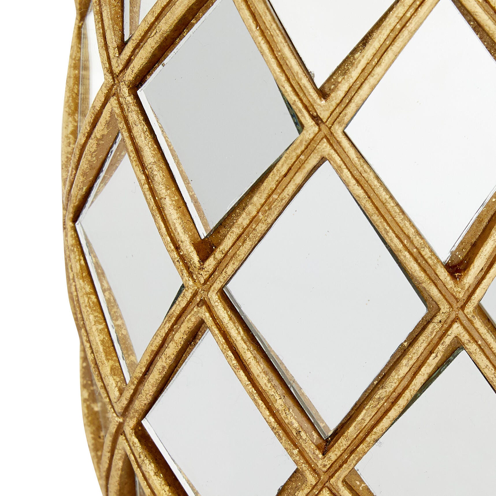 Bayberry Lane Pineapple Sculpture with Mirror Accents, , large