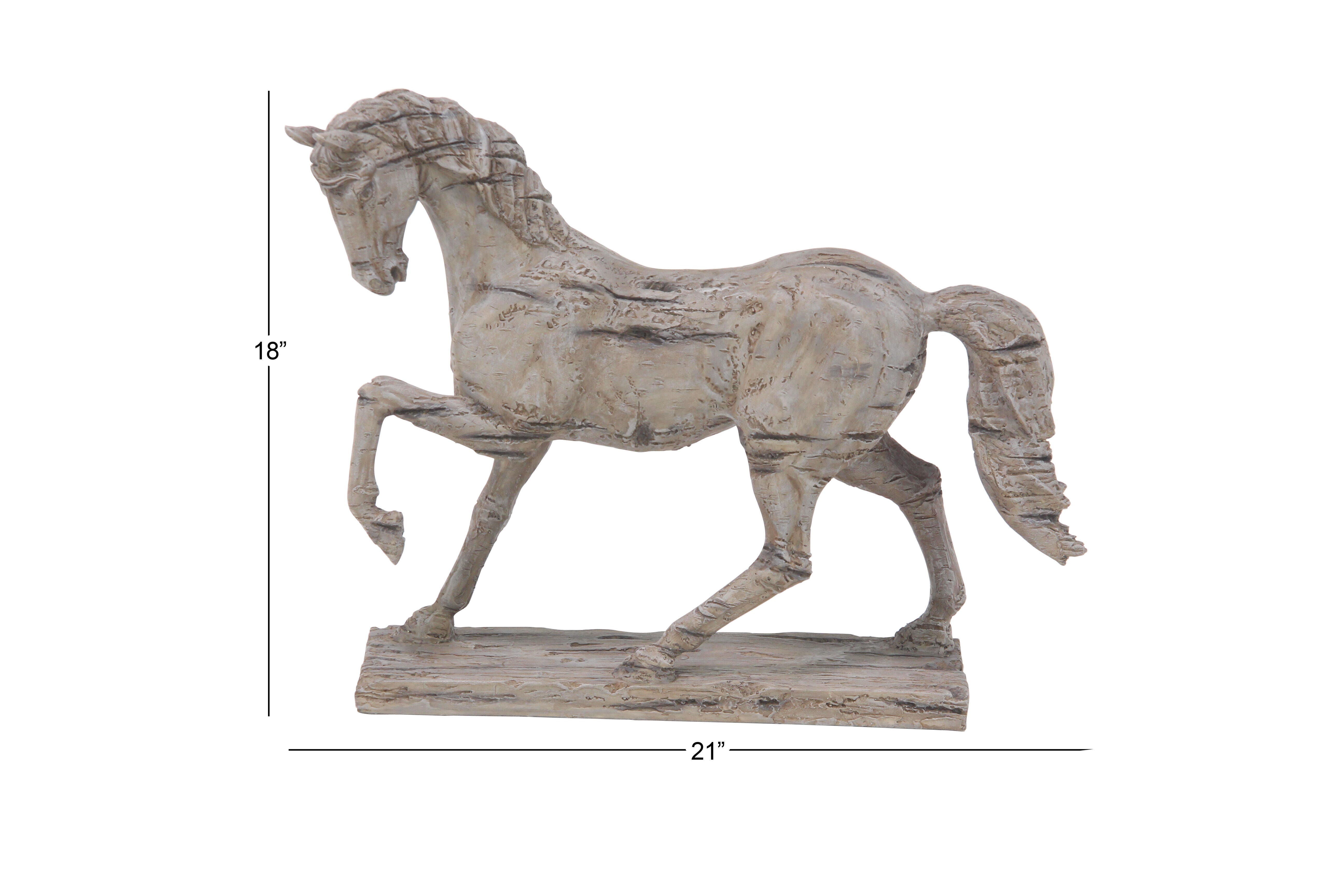 Bayberry Lane Horse Prancing Sculpture, , large