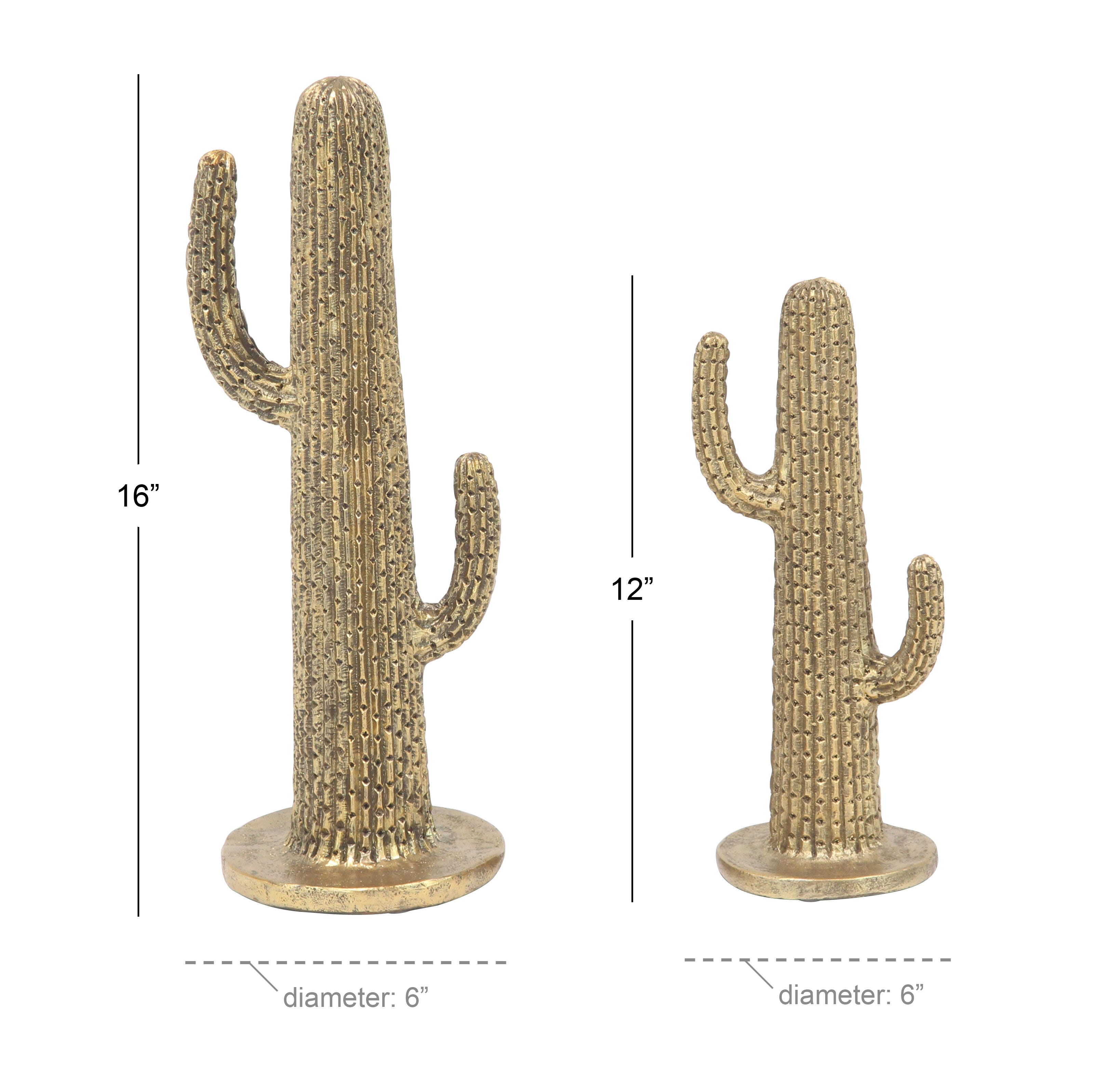 Bayberry Lane Cactus Sculpture (Set of 2), , large