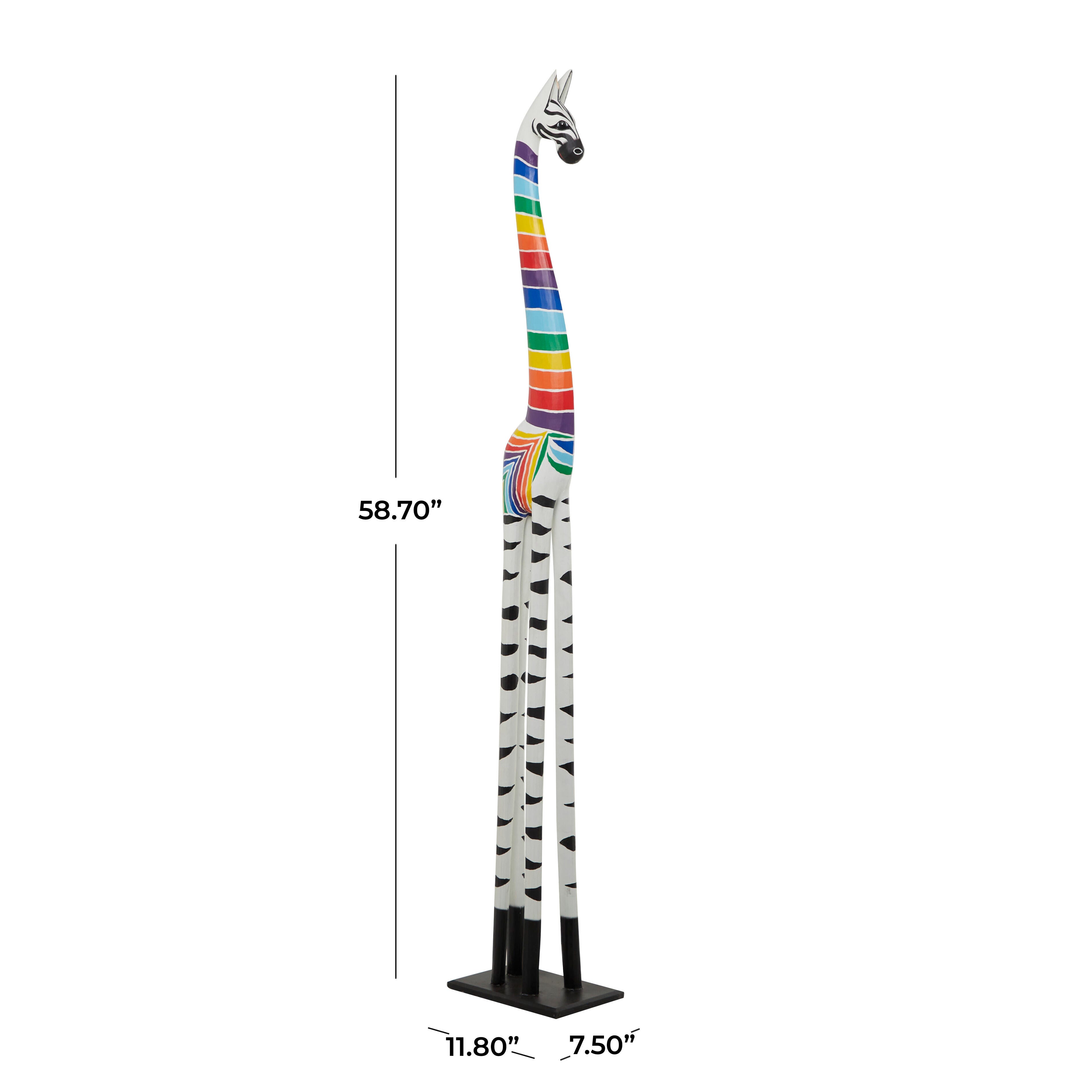 Bayberry Lane Giraffe Sculpture, Multi, large