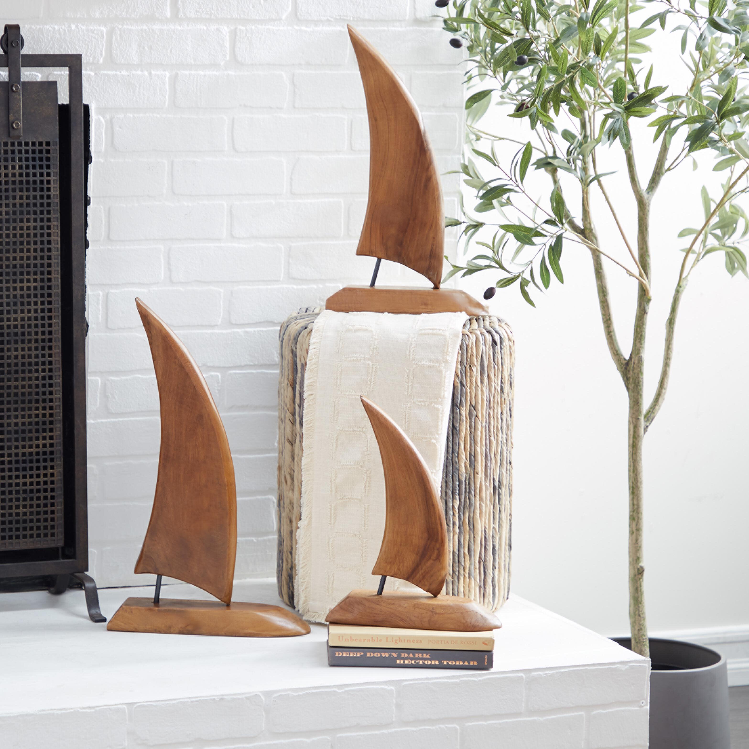 Bayberry Lane Decorative Sail Boat Sculpture Set, , rollover