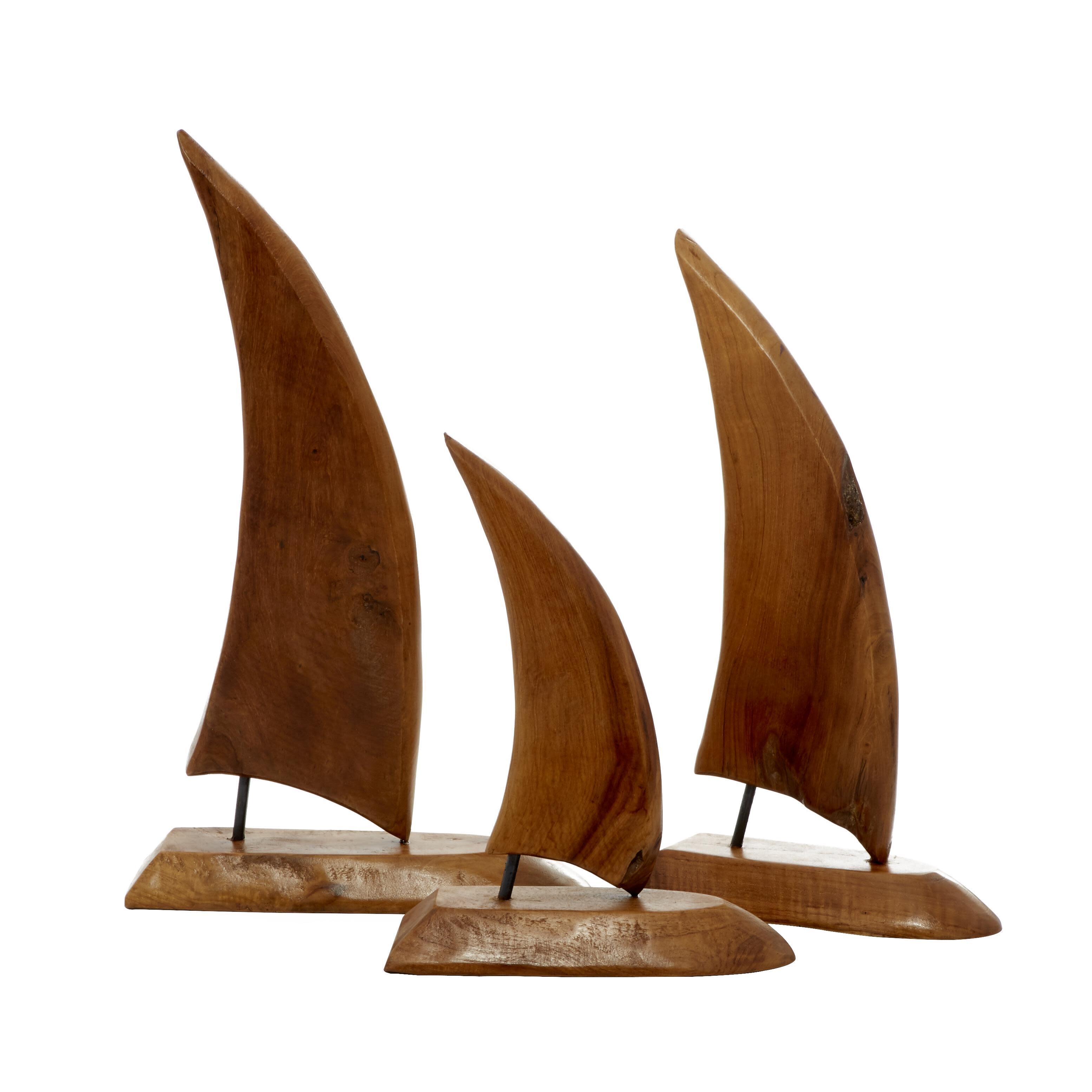 Bayberry Lane Decorative Sail Boat Sculpture Set, , large