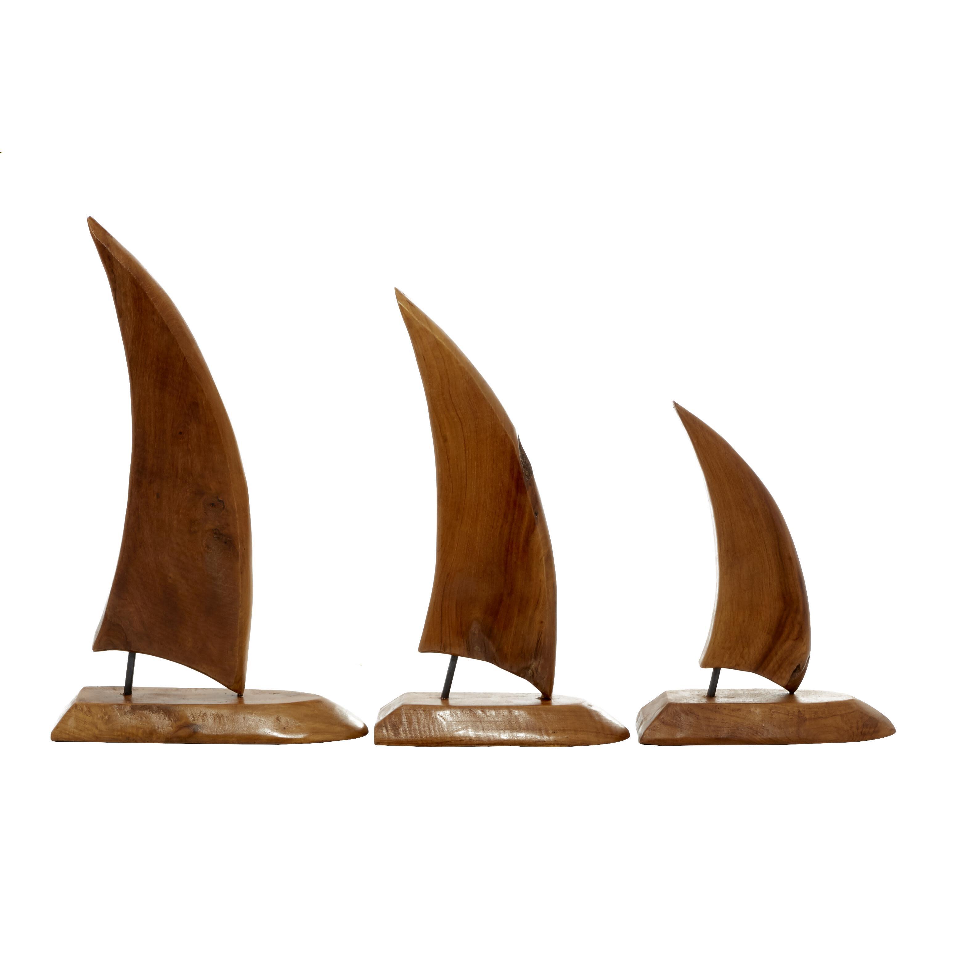 Bayberry Lane Decorative Sail Boat Sculpture Set, , large