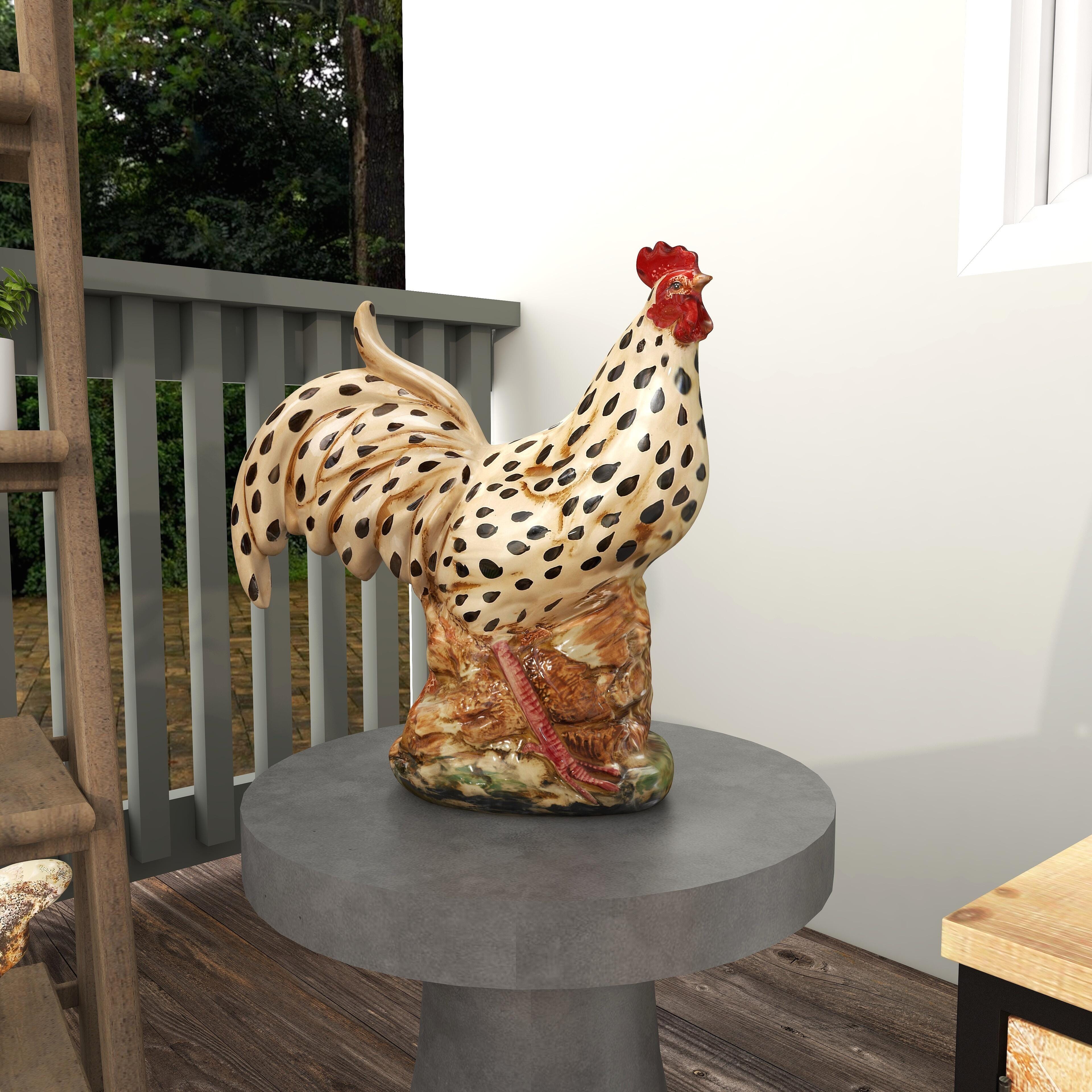 Bayberry Lane Indoor Outdoor Rooster Garden Sculpture, , large