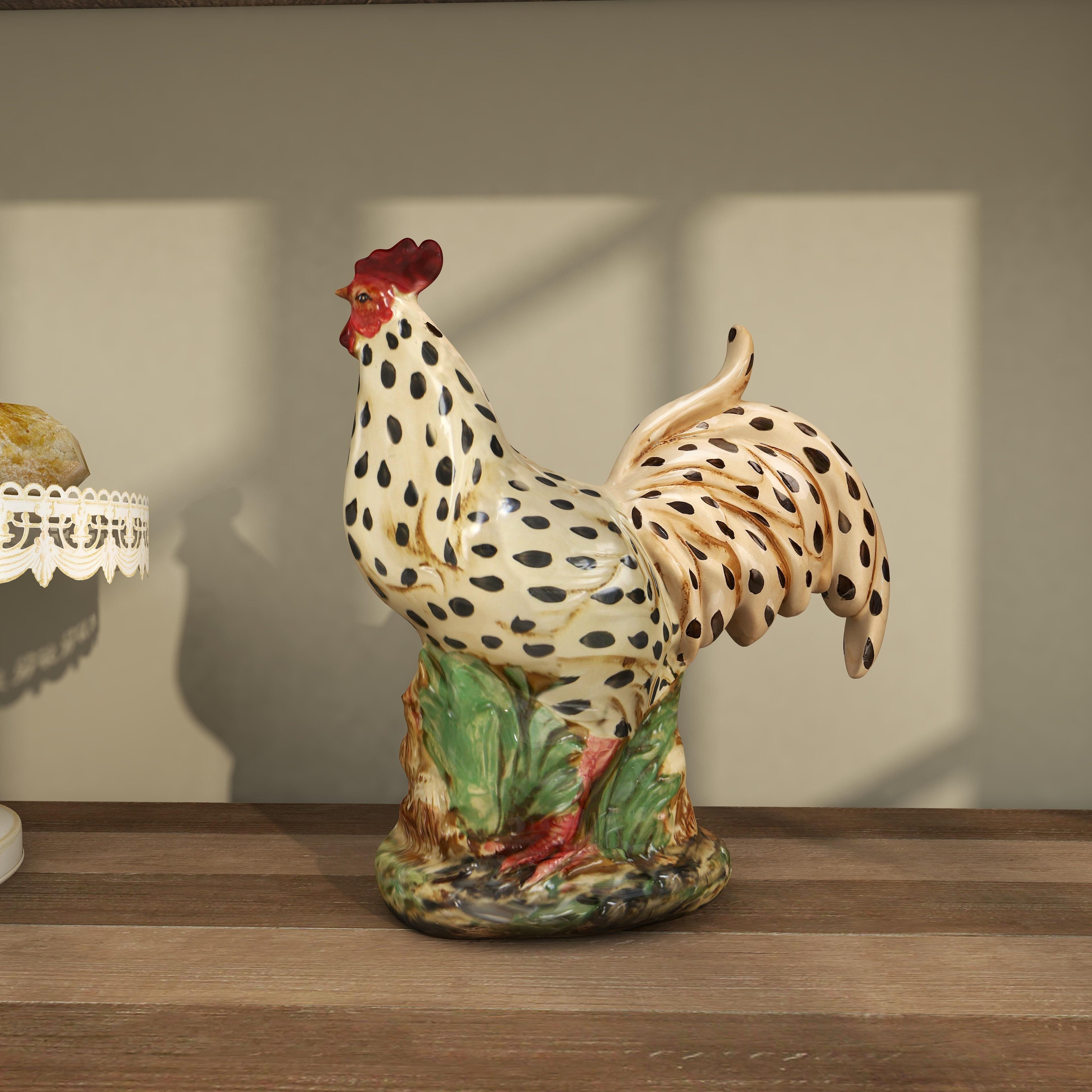 Bayberry Lane Indoor Outdoor Rooster Garden Sculpture, , large
