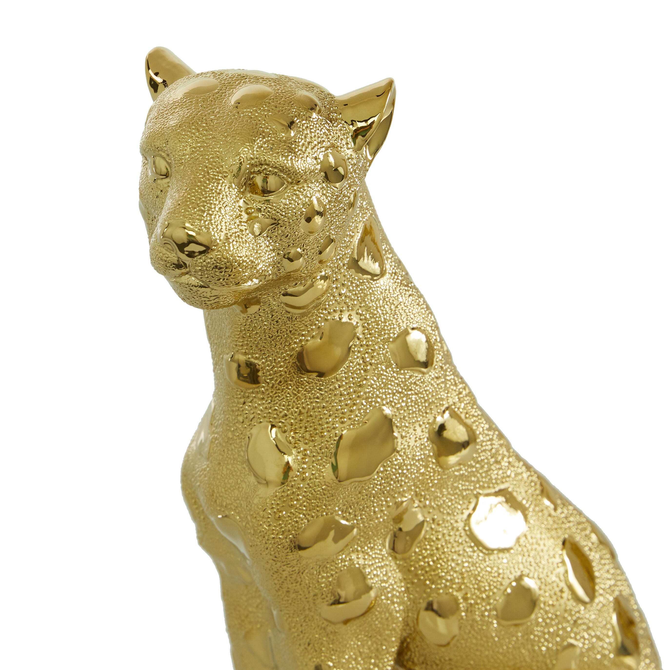 Bayberry Lane Set of 2 Glam Leopard Sculpture, , large