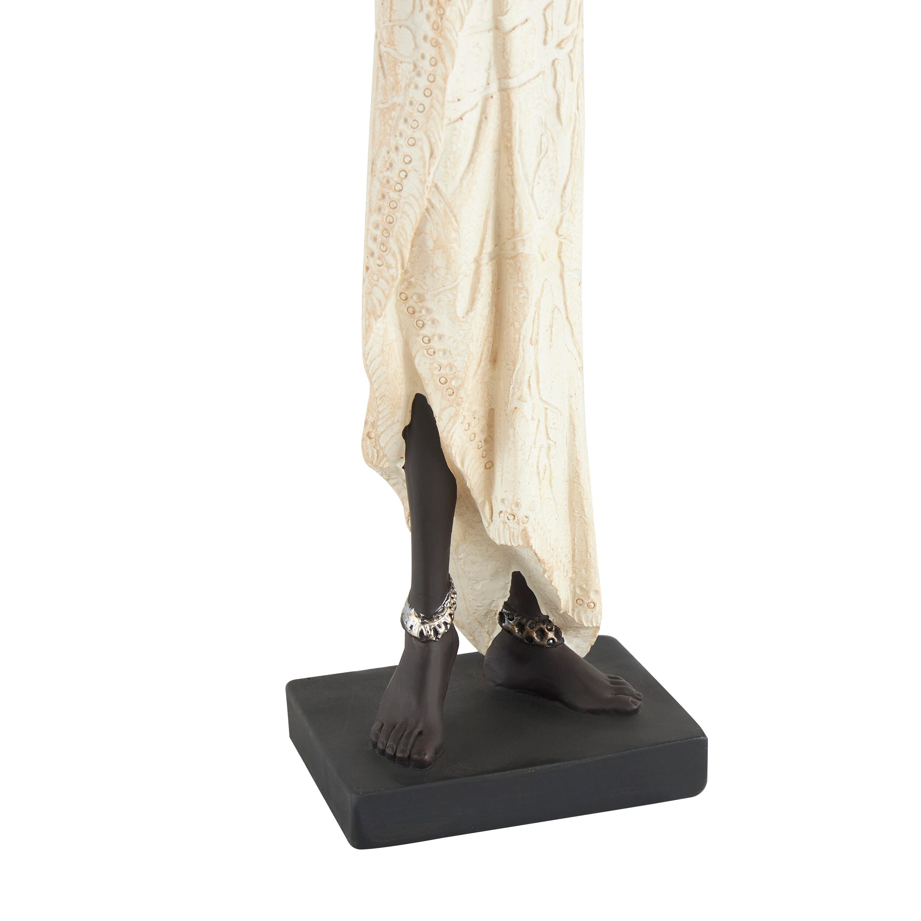 Bayberry Lane African Woman Sculpture with Water Pots (Set of 2), , large