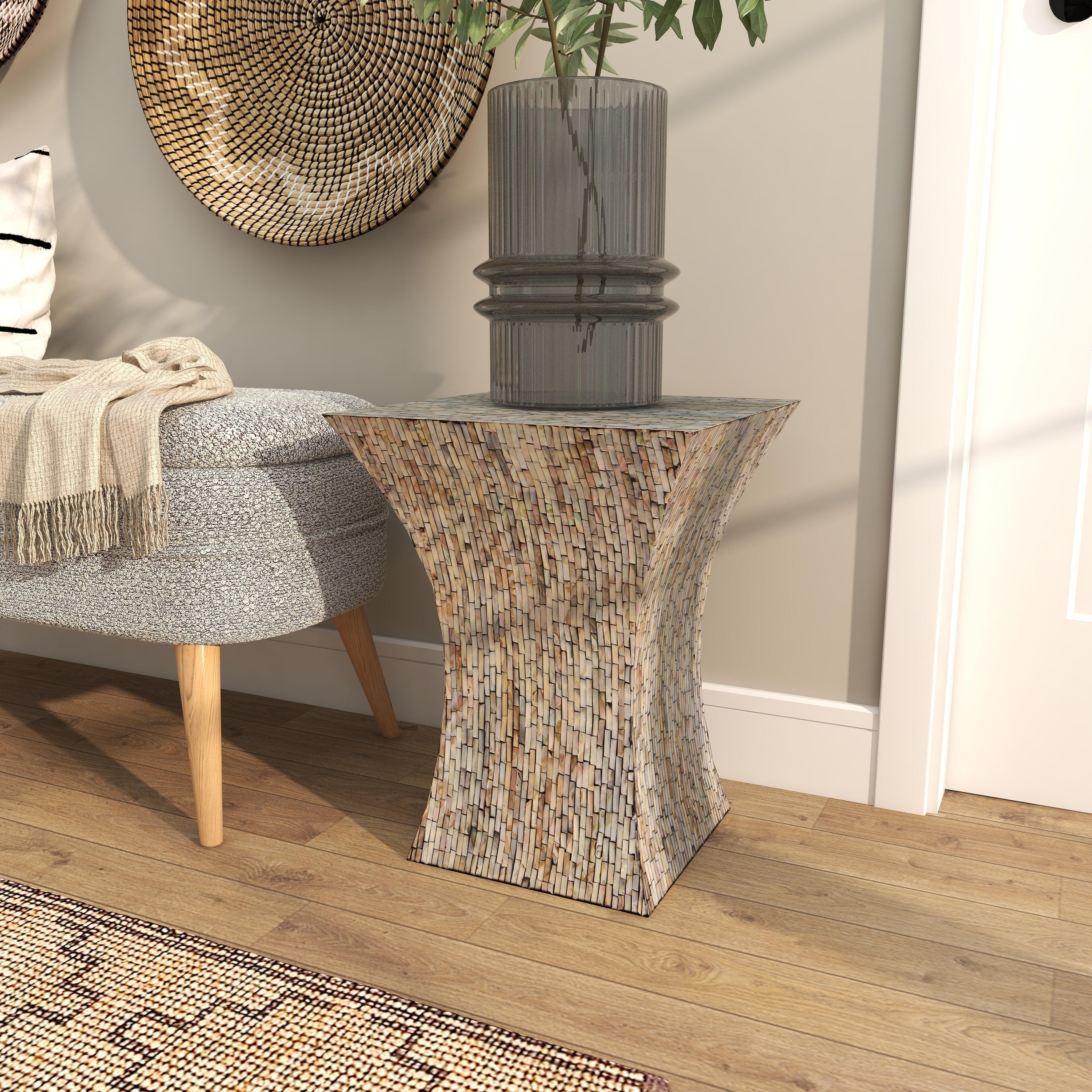 Bayberry Lane Hourglass Side Table, , large