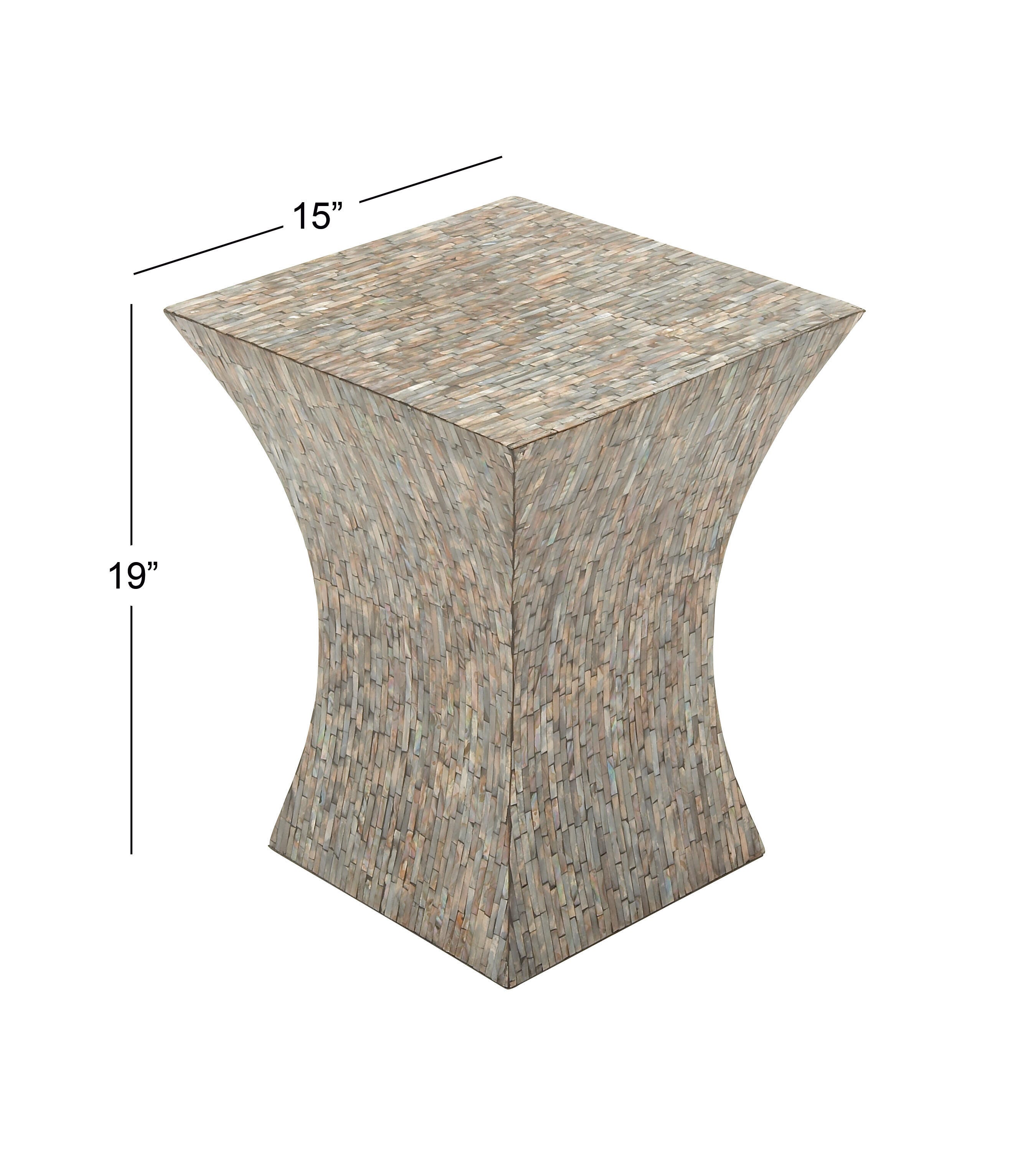 Bayberry Lane Hourglass Side Table, , large