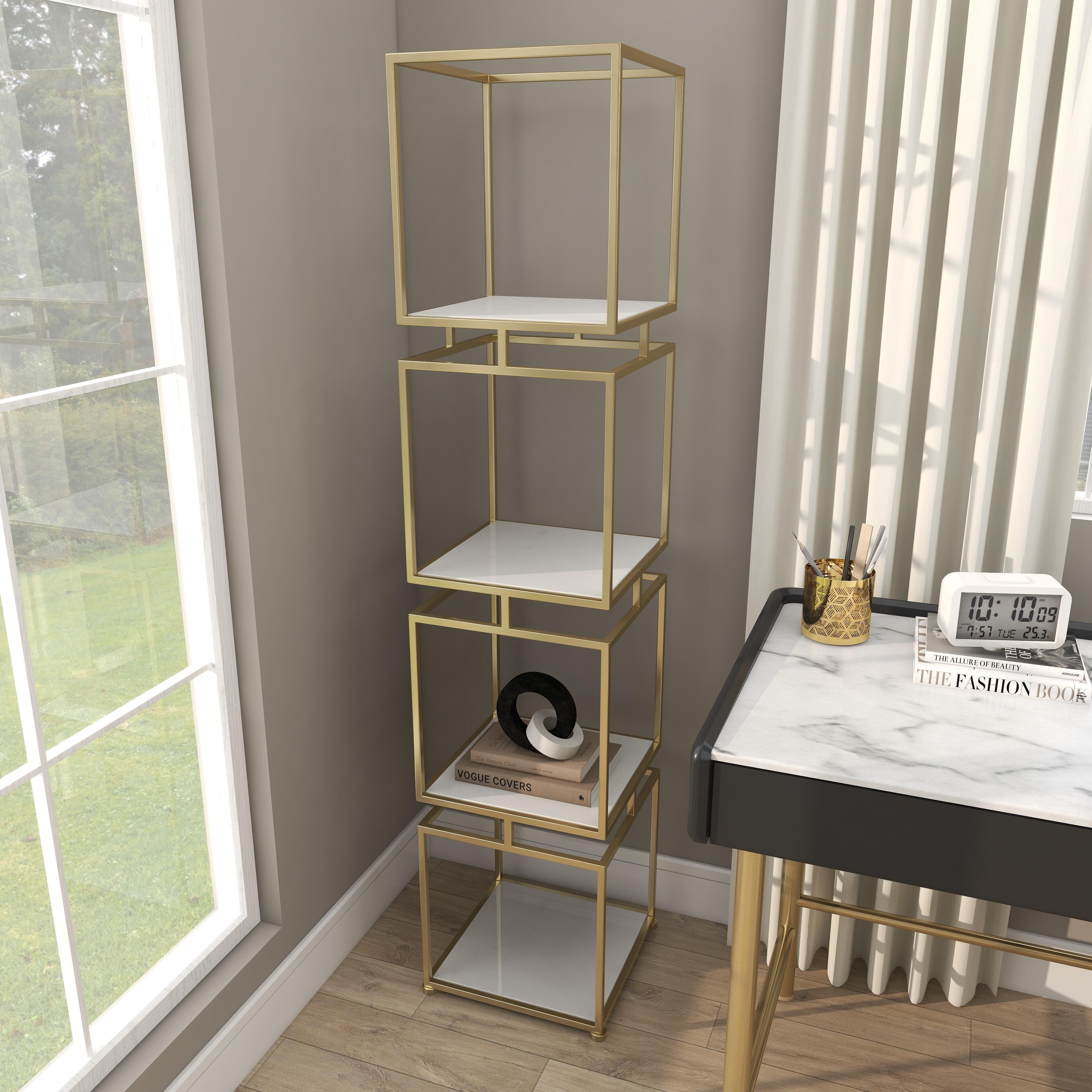 Bayberry Lane 4 Shelf Storage Shelving Unit, , large