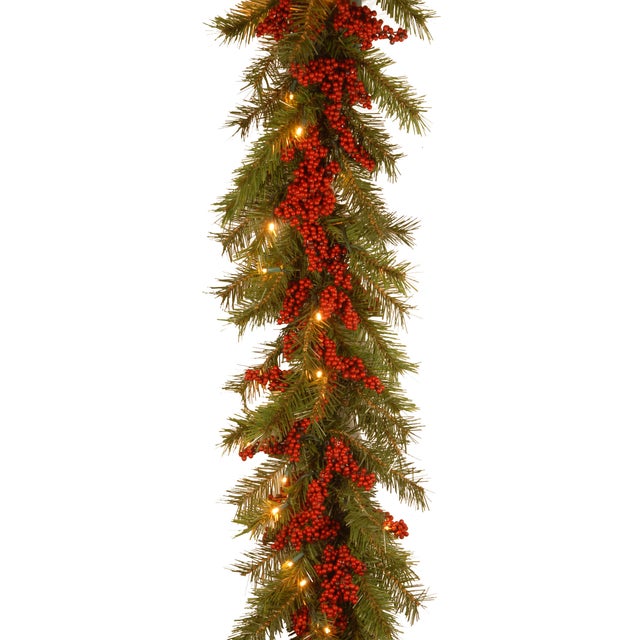 National Tree Company Valley Pine Garland, Green