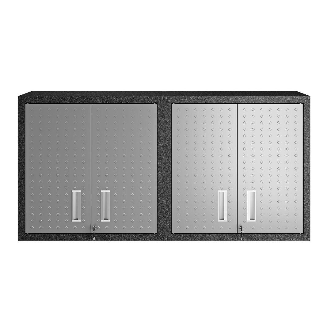 Manhattan Comfort Fortress Storage Cabinet with Adjustable Shelves (Set of 2), , large