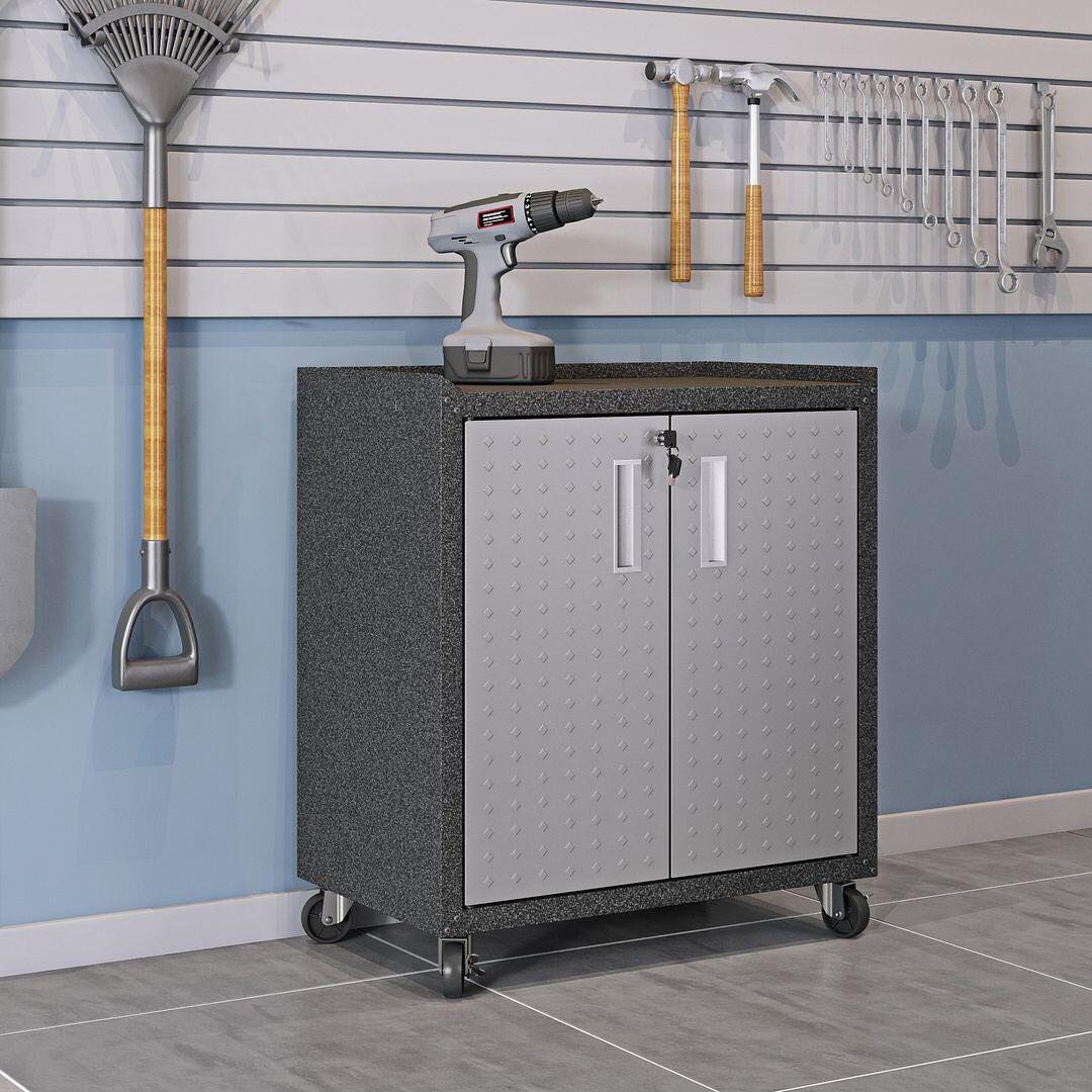 Manhattan Comfort Fortress Storage Cabinet and Worktable 1.0, , large