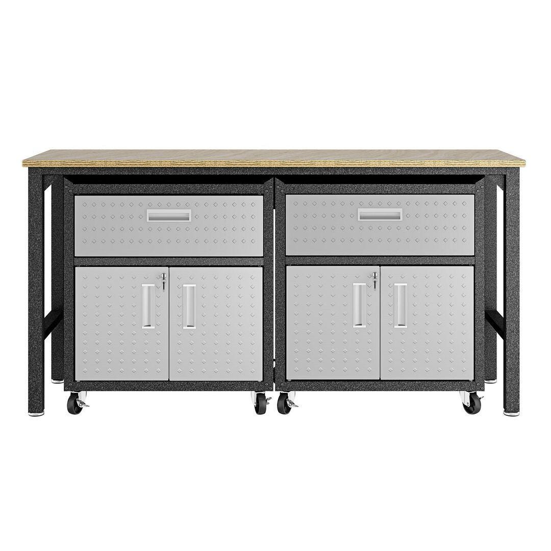 Manhattan Comfort Fortress Storage Cabinet and Worktable 4.0, , large