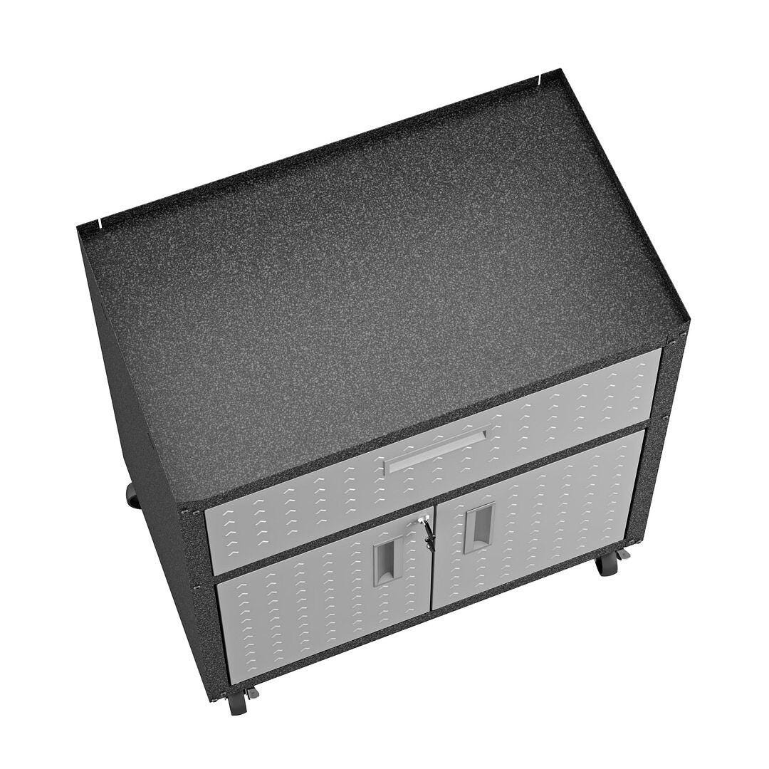 Manhattan Comfort Fortress Storage Cabinet and Worktable 4.0, , large
