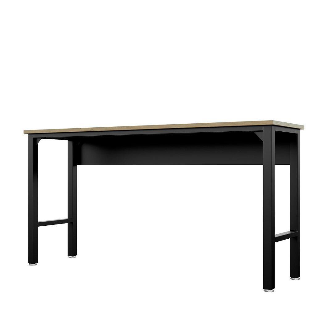 Manhattan Comfort Fortress Garage Table, Charcoal Gray, large