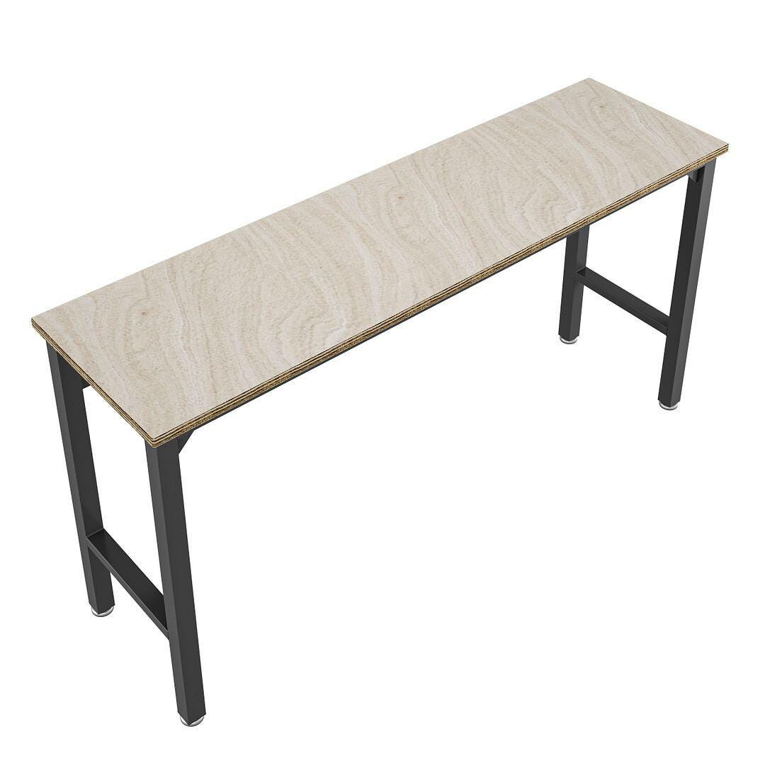 Manhattan Comfort Fortress Garage Table, Charcoal Gray, large