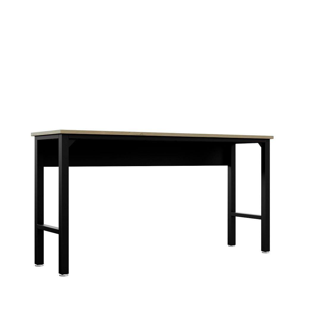 Manhattan Comfort Fortress Garage Table, Charcoal Gray, large