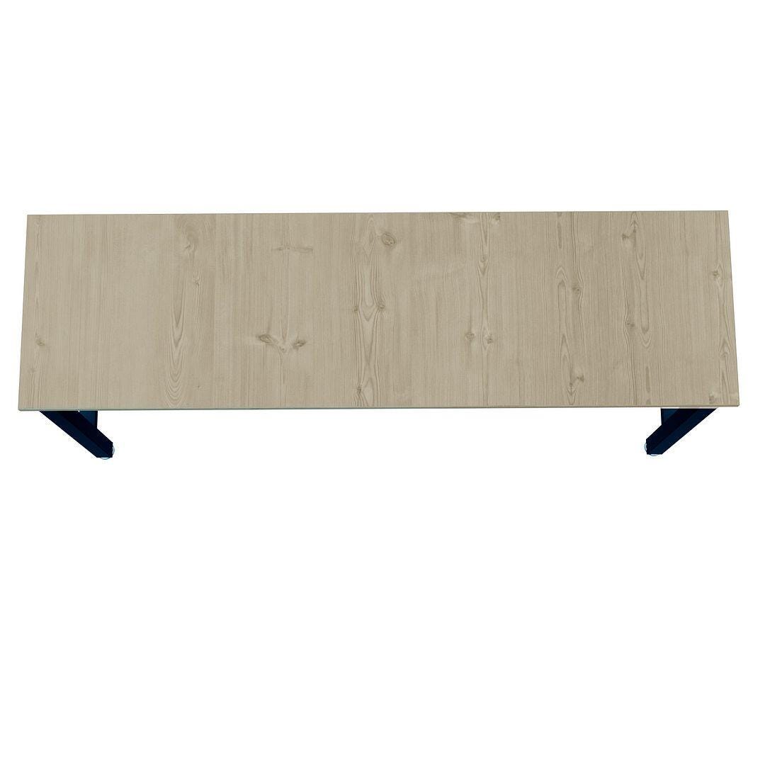 Manhattan Comfort Fortress Garage Table, Charcoal Gray, large