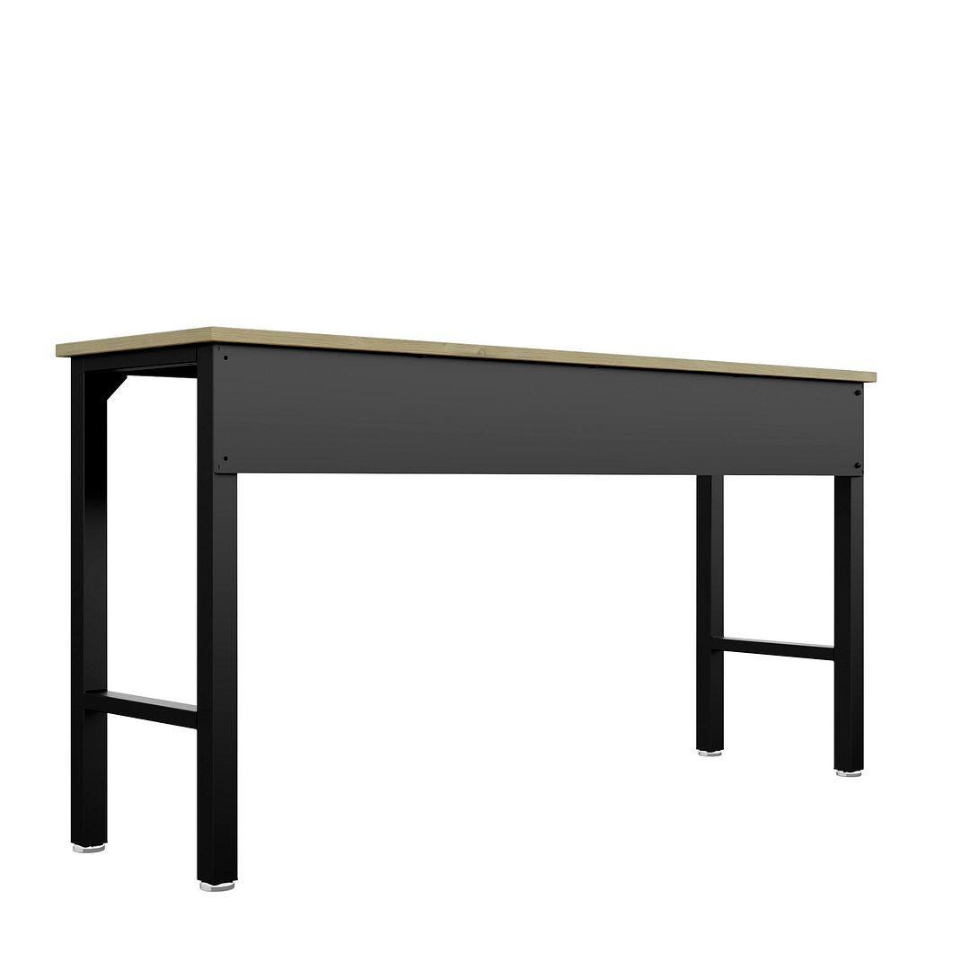 Manhattan Comfort Fortress Garage Table, Charcoal Gray, large