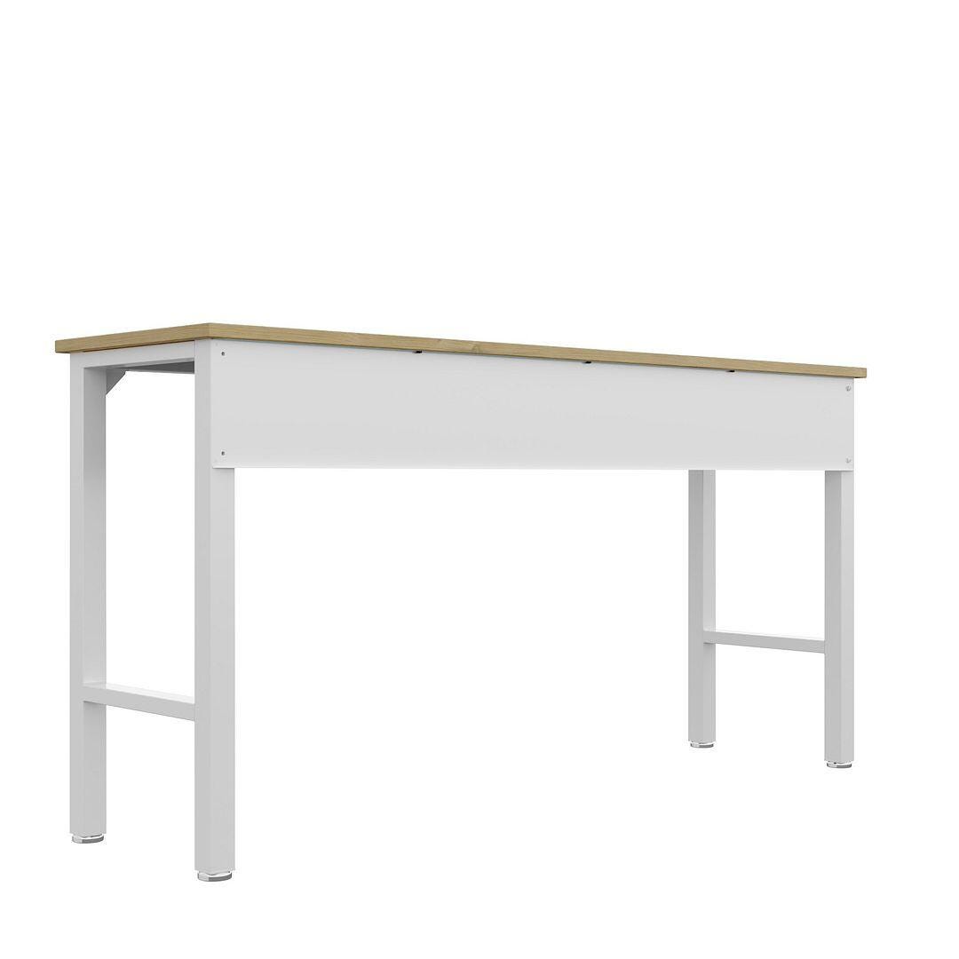Manhattan Comfort Fortress Garage Table, White, large