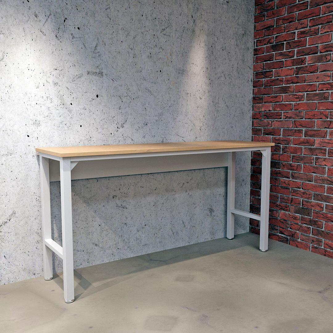 Manhattan Comfort Fortress Garage Table, White, large