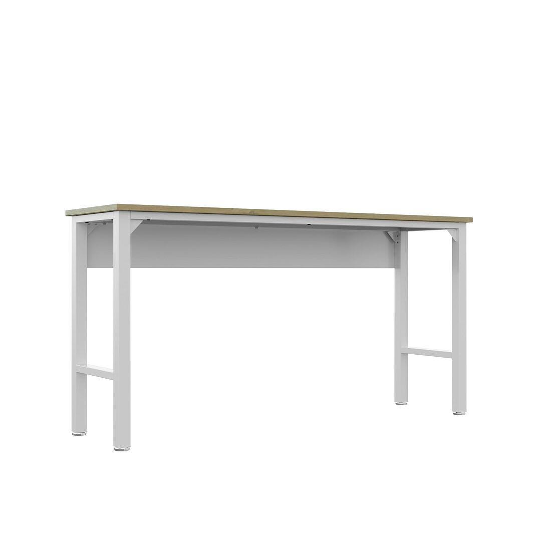 Manhattan Comfort Fortress Garage Table, White, large